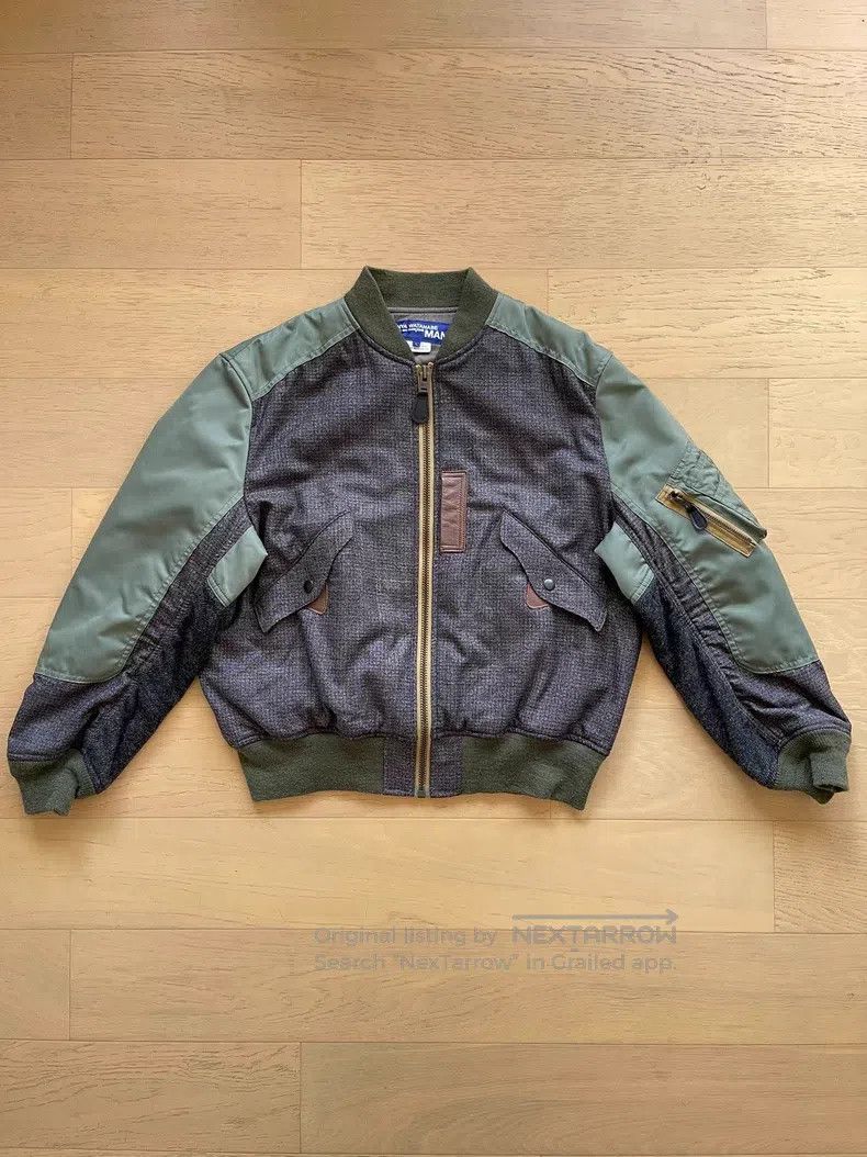 Junya Watanabe Junya Watanabe Air Force Patchwork Baseball Cotton Jacket Size L / US 10 / IT 46 - 1 Thumbnail