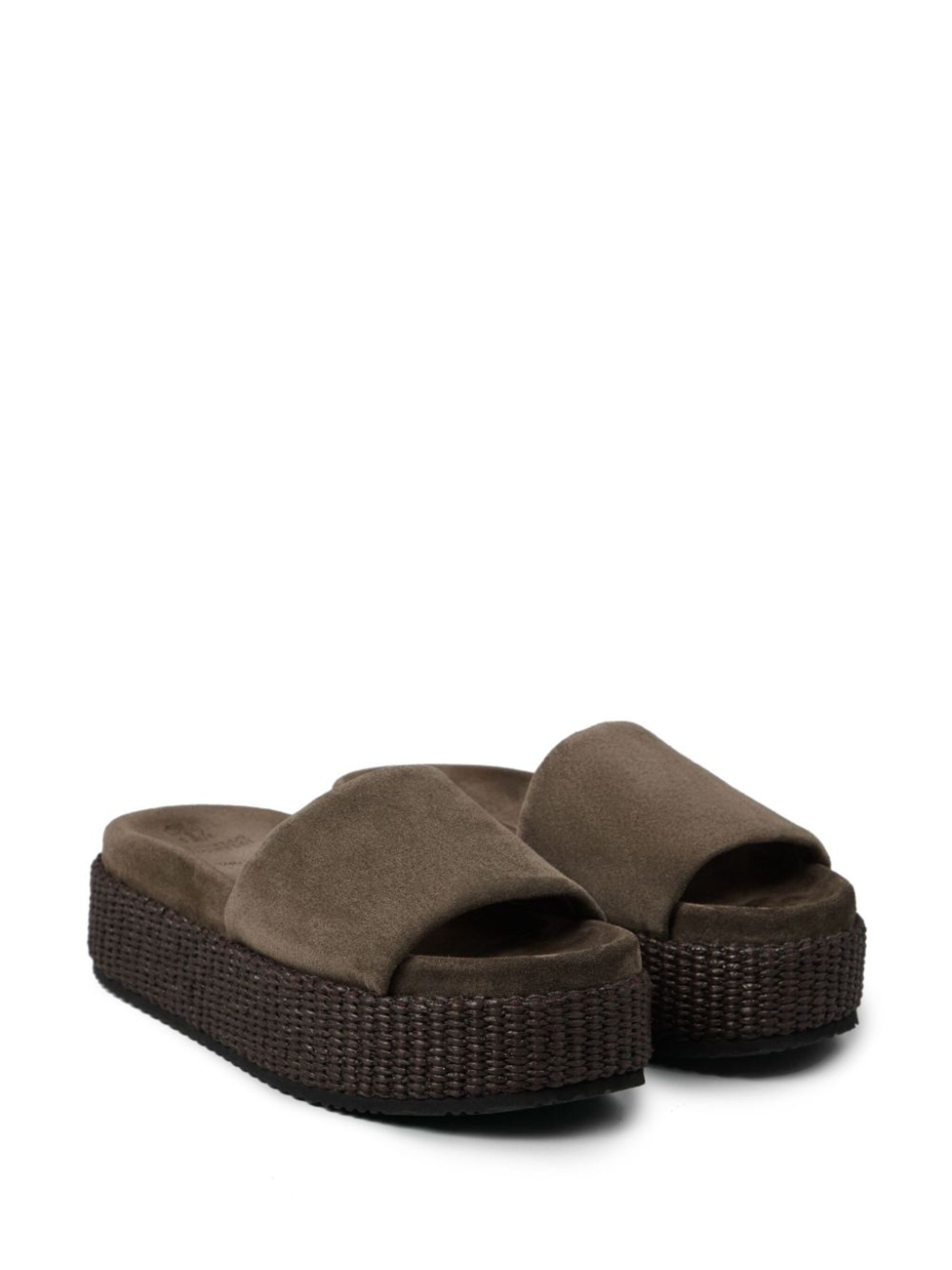 Brunello Cucinelli o1w1db10825 Slippers in Medium Brown Size US 5 / IT 35 - 1 Thumbnail
