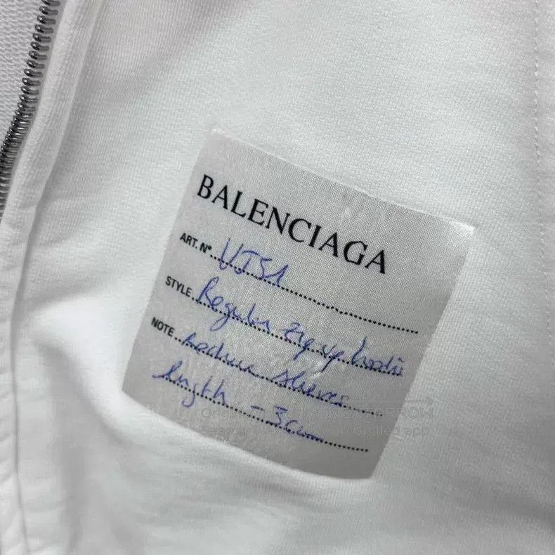 Balenciaga Balenciaga White Sticky Note Hoodie Size US S / EU 44-46 / 1 - 5 Thumbnail