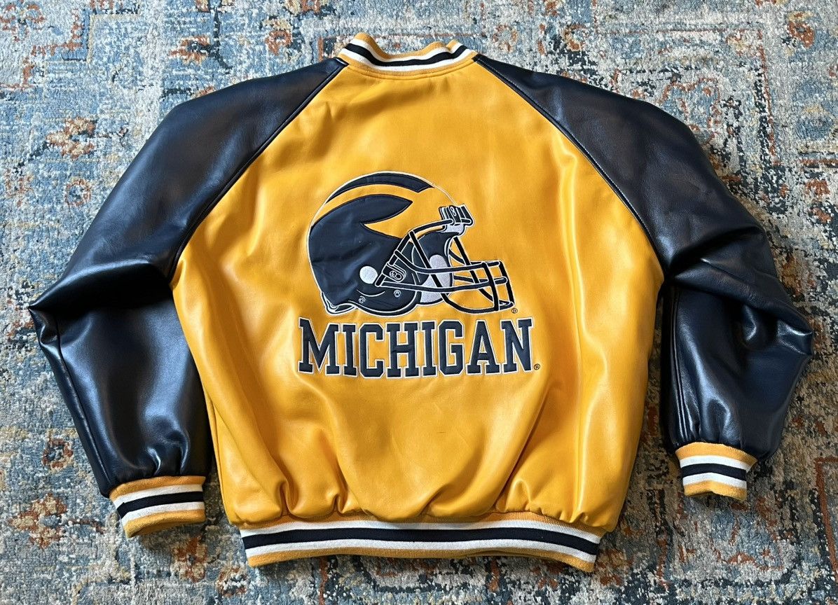 Steve And Barrys Throwback Michigan University Logo Varsity Jacket Size US M / EU 48-50 / 2 - 5 Thumbnail