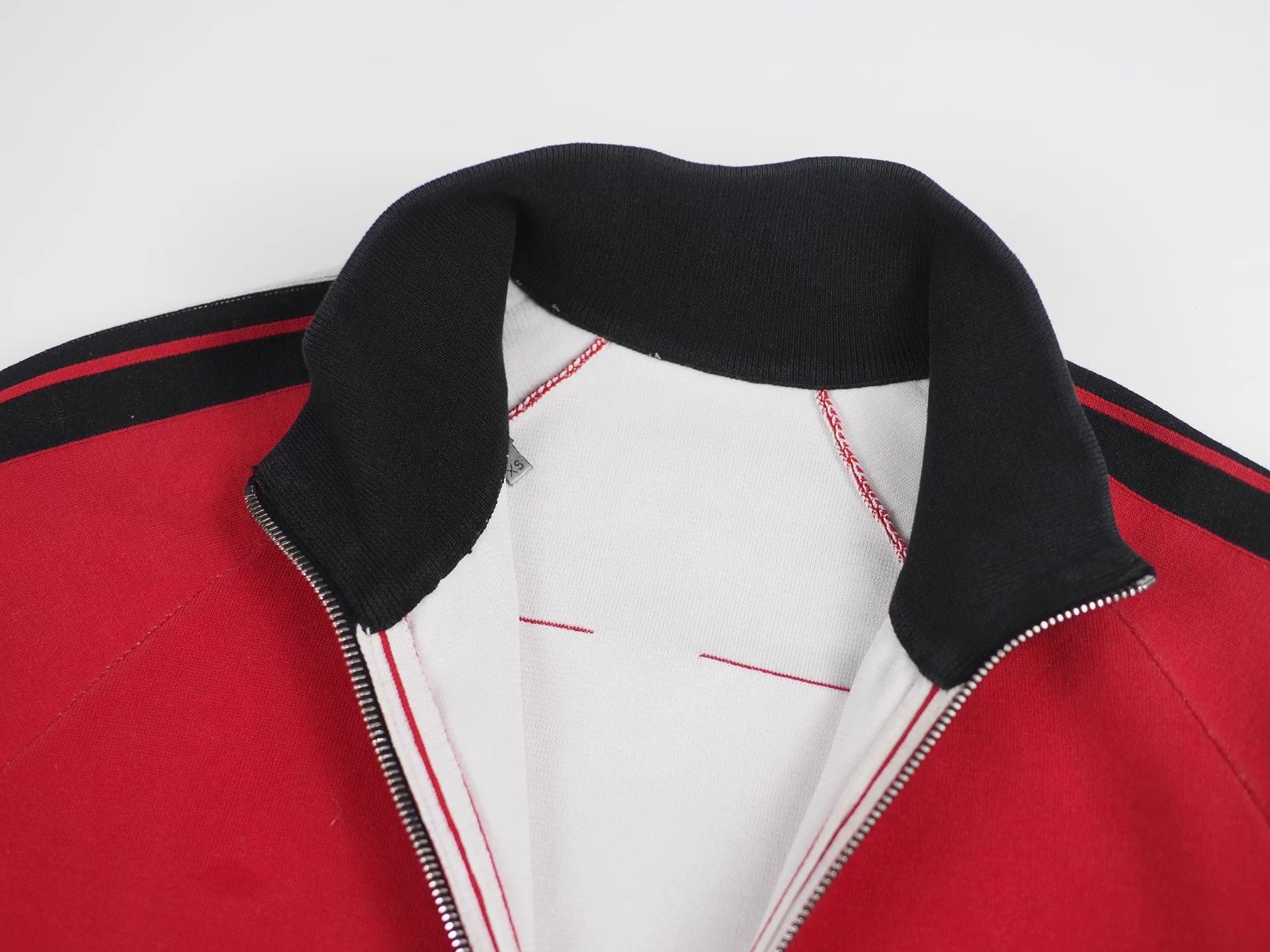 Dior DIOR Red/Black Colorblock Varsity Jacket XS (90% NEW) Size US XS / EU 42 / 0 - 6 Thumbnail