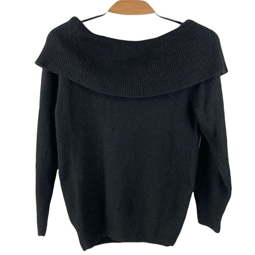 Other × Vintage Vintage Black Silk Angora Pearl Embellished Sweater Size S Size S / US 4 / IT 40 - 3 Thumbnail