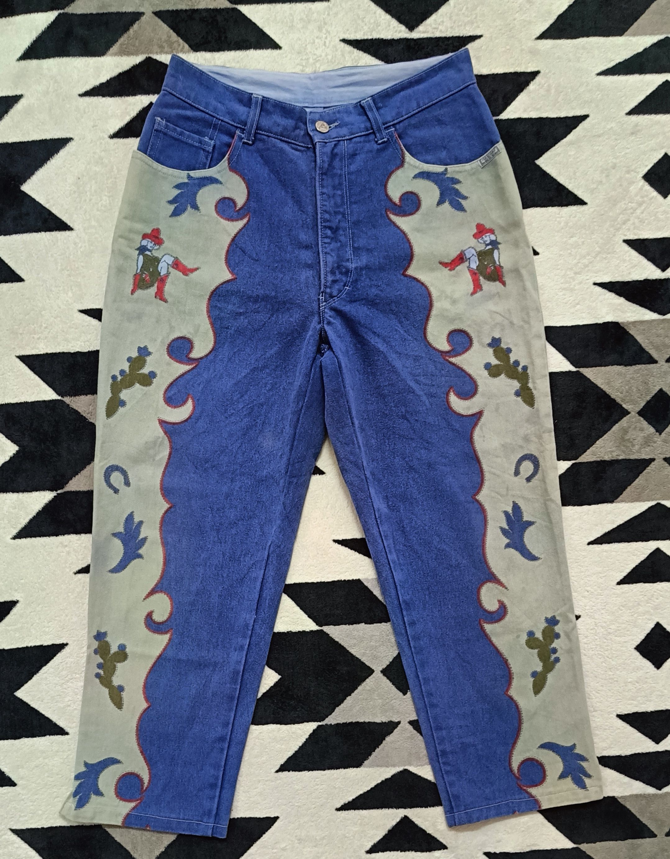 Fendi 🔥🔥Rare 90s Fendissime Cowboy Jeans Size 29" - 1 Thumbnail