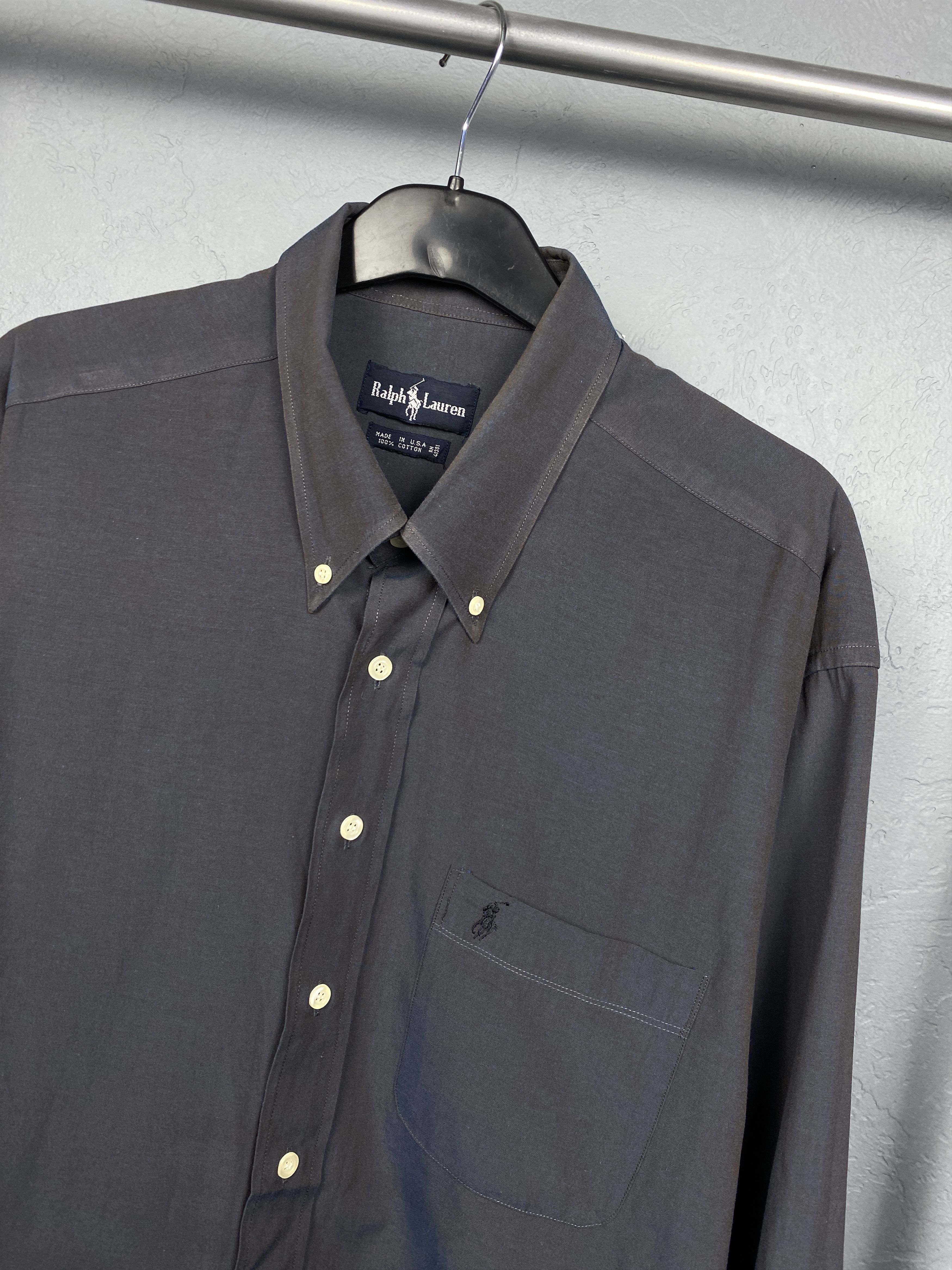 Polo Ralph Lauren Polo Ralph Lauren Vintage Shirt Made In USA Size US XL / EU 56 / 4 - 2 Thumbnail