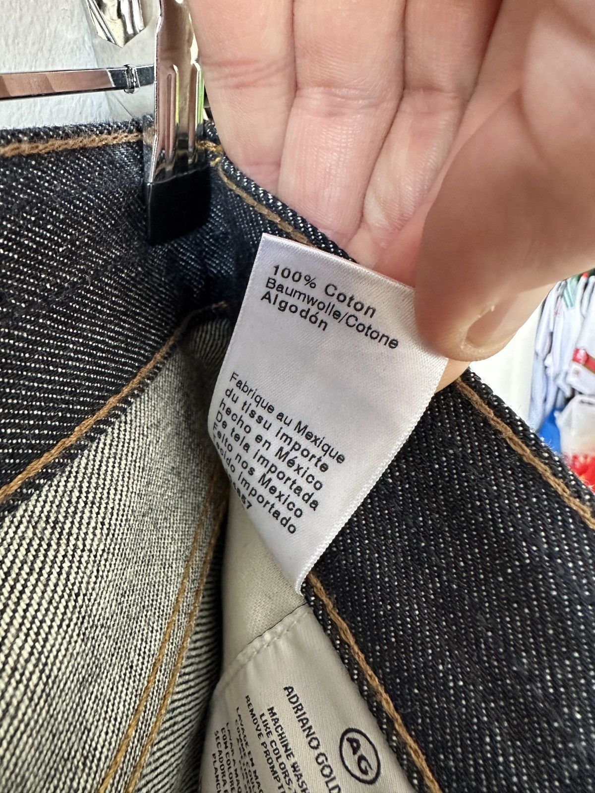 AG Adriano Goldschmied AG Dylan Slim Skinny Jeans 30x34 Dark Wash Indigo Selvedge Size US 30 / EU 46 - 13 Thumbnail