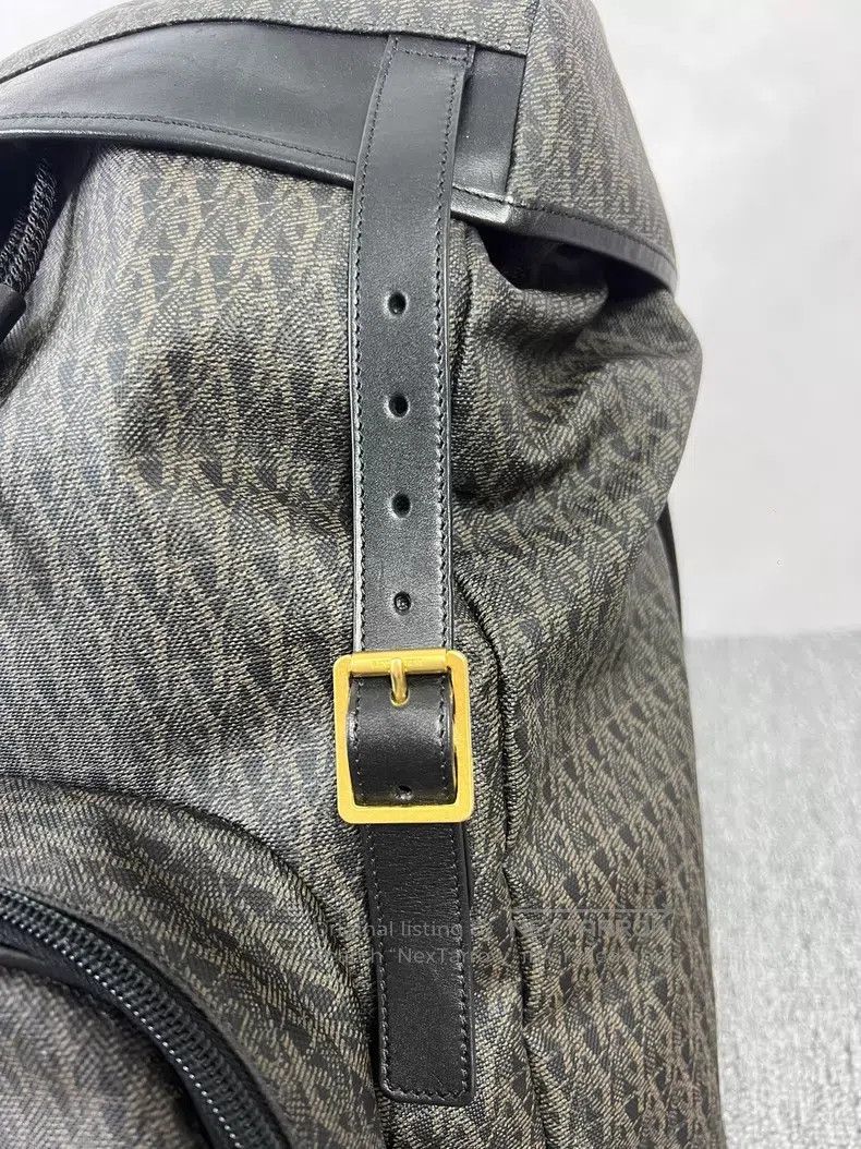 Saint Laurent Paris Saint Laurent Paris Logo Printed Drawstring Backpack Size ONE SIZE - 3 Thumbnail