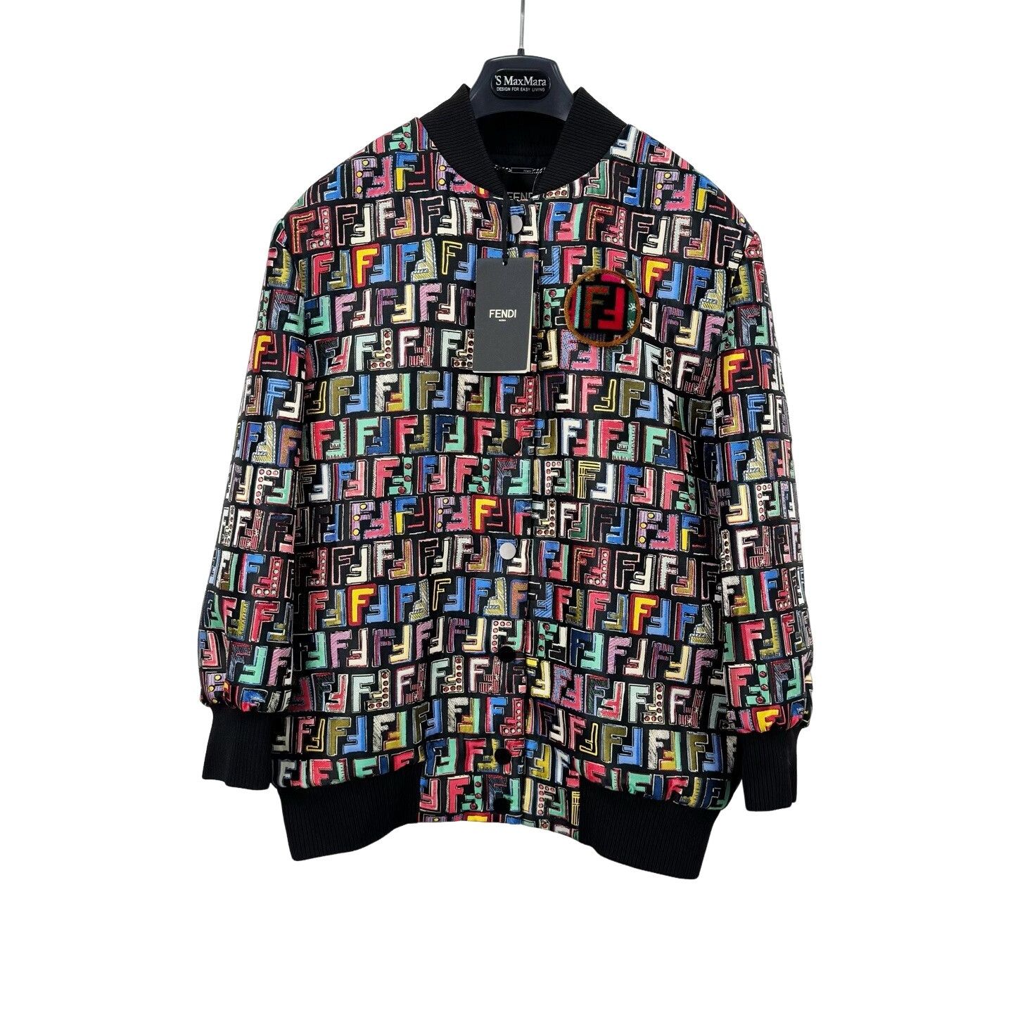 Fendi Fendi Fun Fair Monogram Studded Bomber IT 38 Size XS / US 0-2 / IT 36-38 - 1 Thumbnail