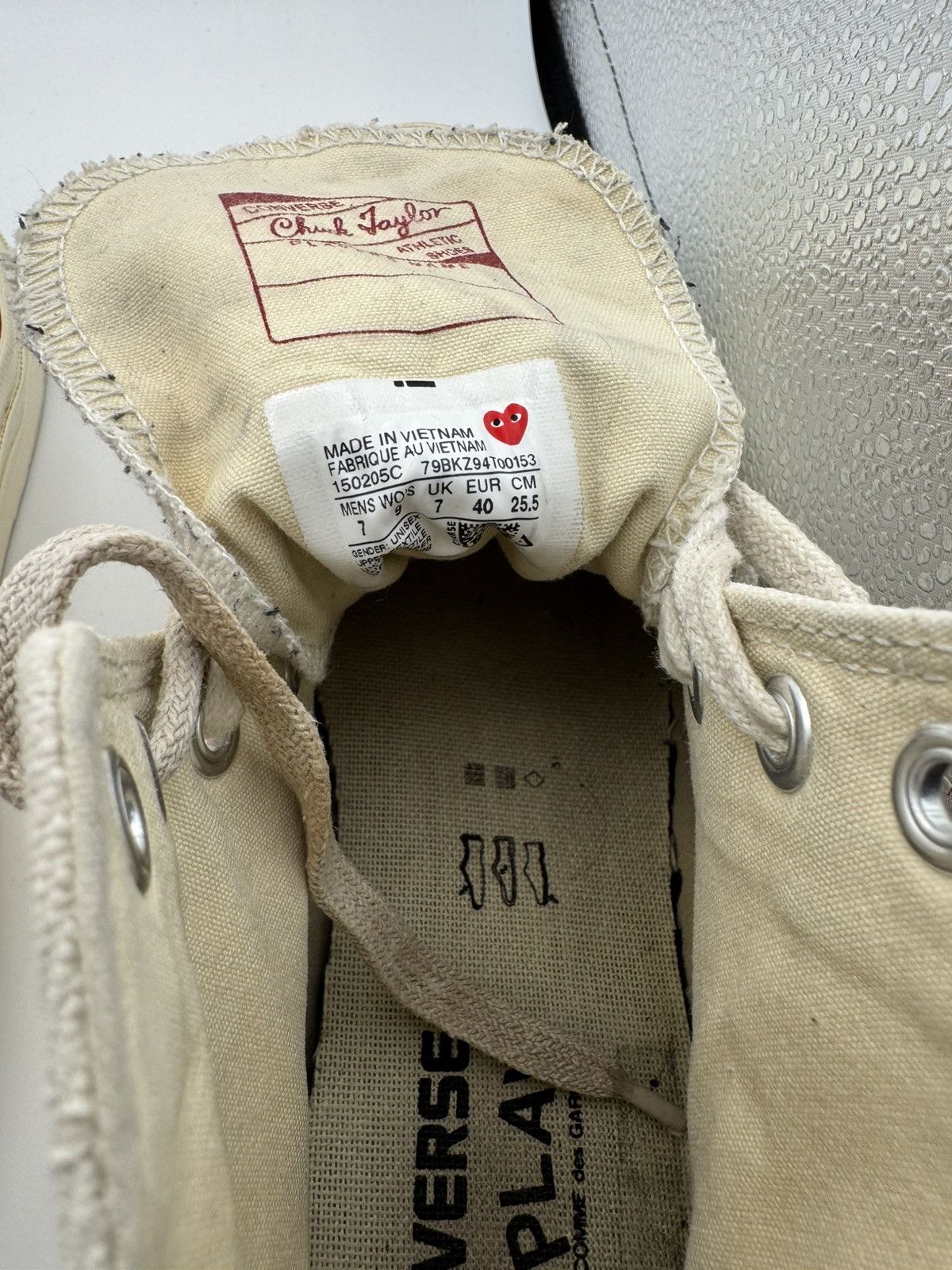Comme des Garcons Commes des Garçons Converse Chuck70 Men's Sneakers White/Red Size US 7 / EU 40 - 4 Thumbnail