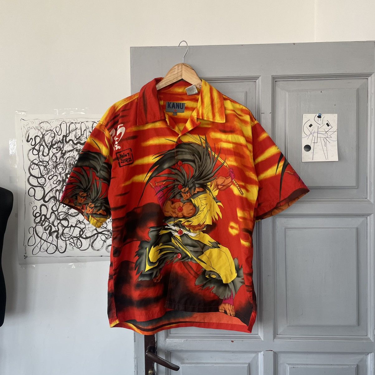 Japanese Brand × Vintage Vintage 90's Shodown Samuri Goku Anime Single Stitch Shirt Size US S / EU 44-46 / 1 - 2 Thumbnail