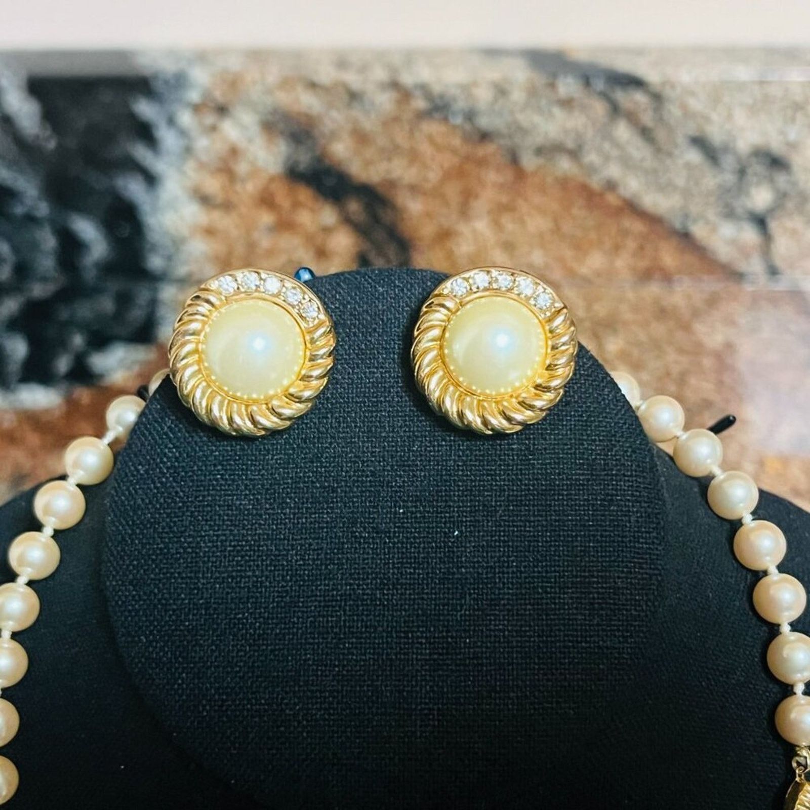 & Other Stories Marvella signed Faux Pearl Necklace and Earrings Size ONE SIZE - 2 Thumbnail