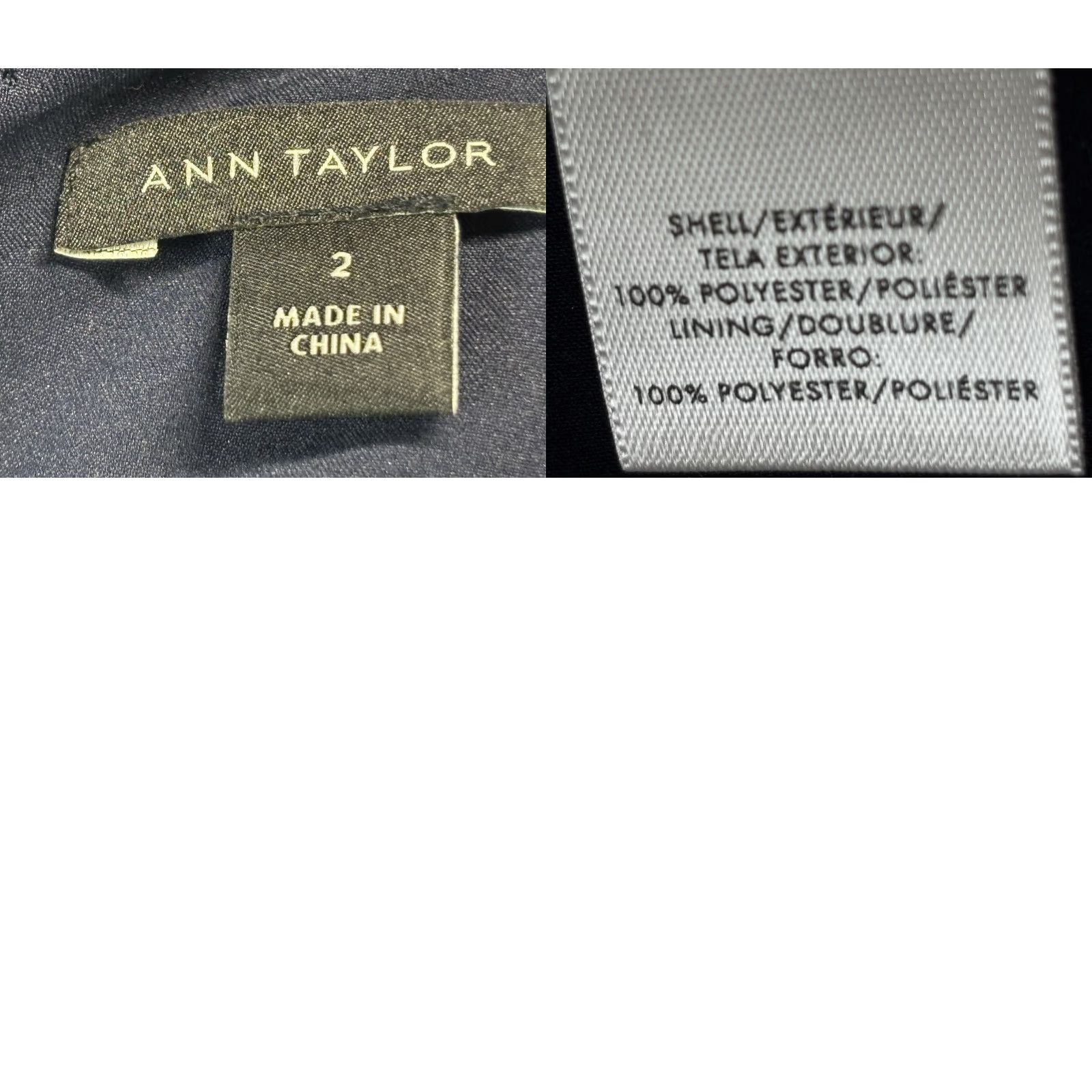 Ann Taylor Ann Taylor Multi Print Dress Sz 2 Women’s Sleeveless Navy White Rust Career Size XS / US 0-2 / IT 36-38 - 8 Thumbnail