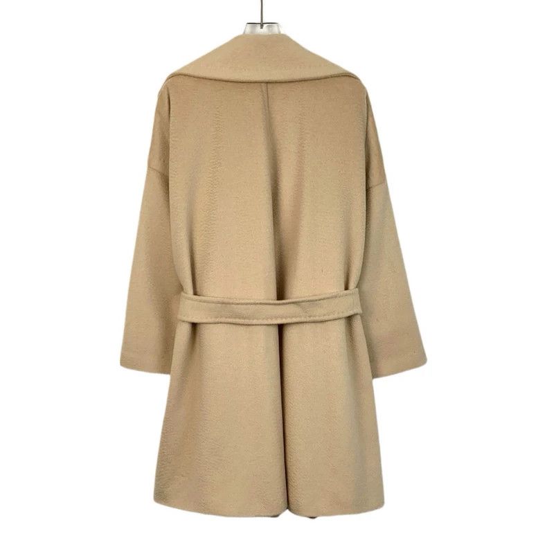 Max Mara Max Mara Brown Camel Fleece Lapel Belt Coat Size S / US 4 / IT 40 - 2 Thumbnail