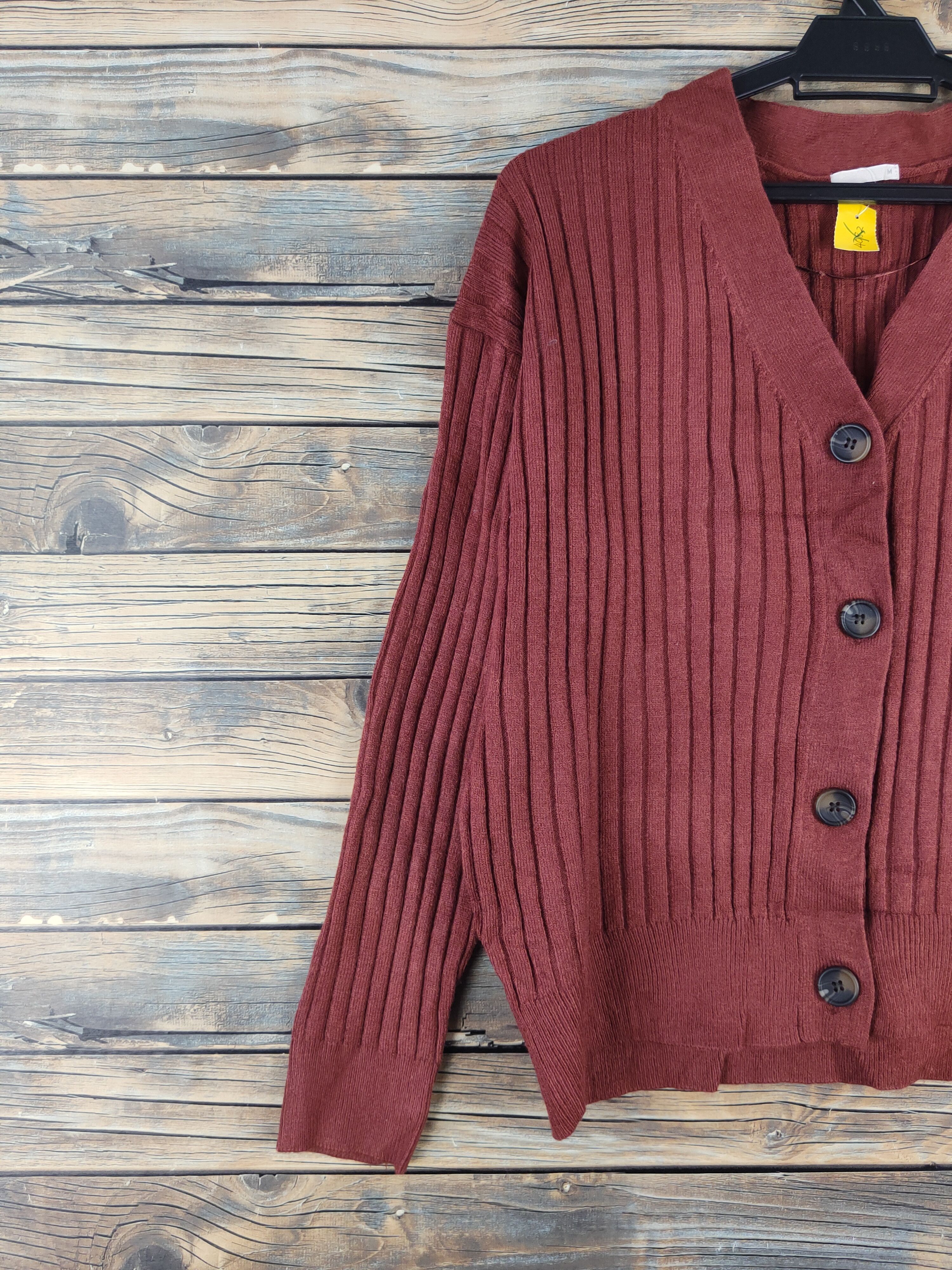 GU GU Dark Brown Knitwear Cardigan #W2236 Size M / US 6-8 / IT 42-44 - 3 Thumbnail