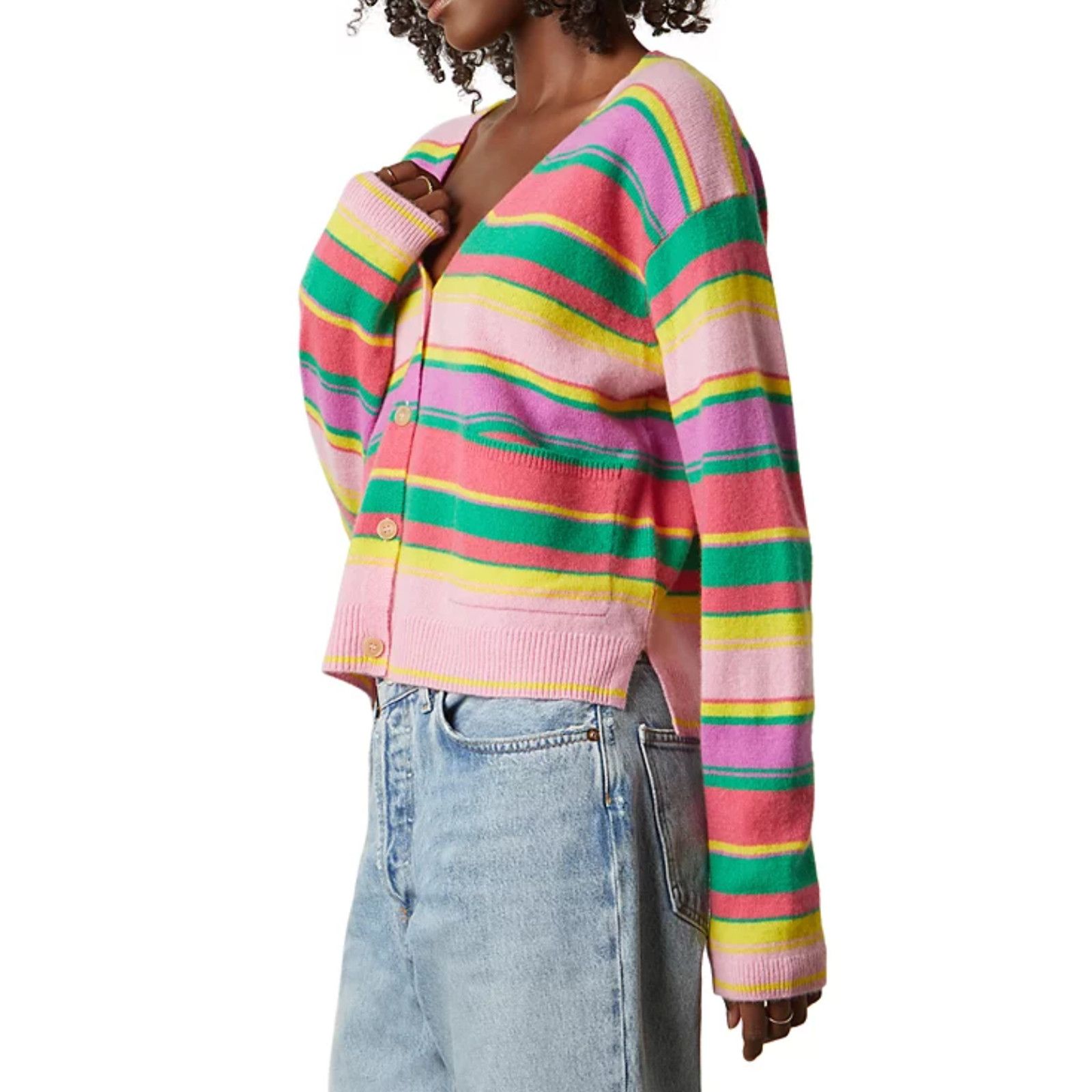 Velvet Velvet by Graham & Spencer Jane Long Sleeve Cardigan Multi Size XS / US 0-2 / IT 36-38 - 4 Thumbnail