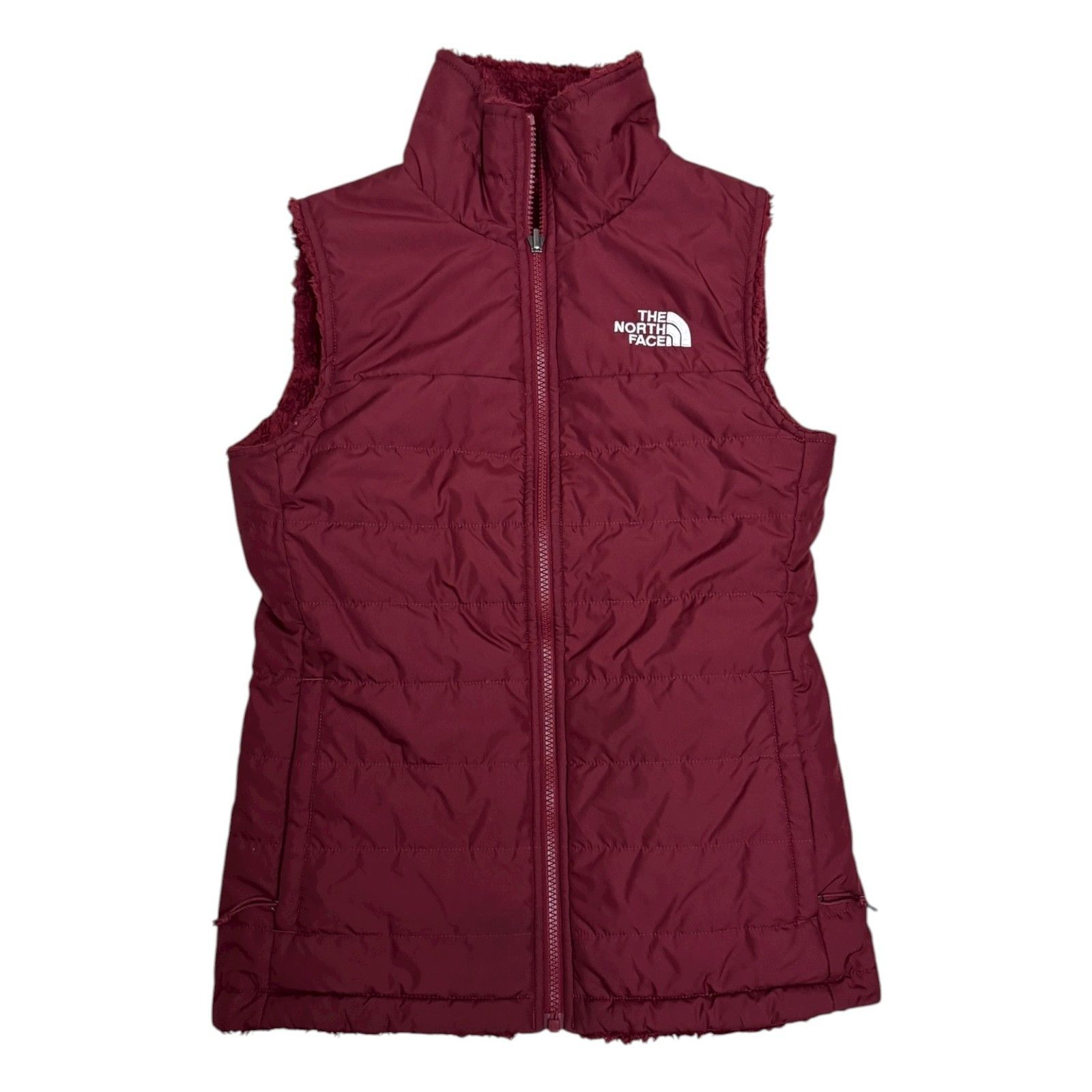 The North Face THE NORTH FACE Reversible 2-in-1 Faux Fur Fleece Red Vest XS Size XS / US 0-2 / IT 36-38 - 2 Thumbnail