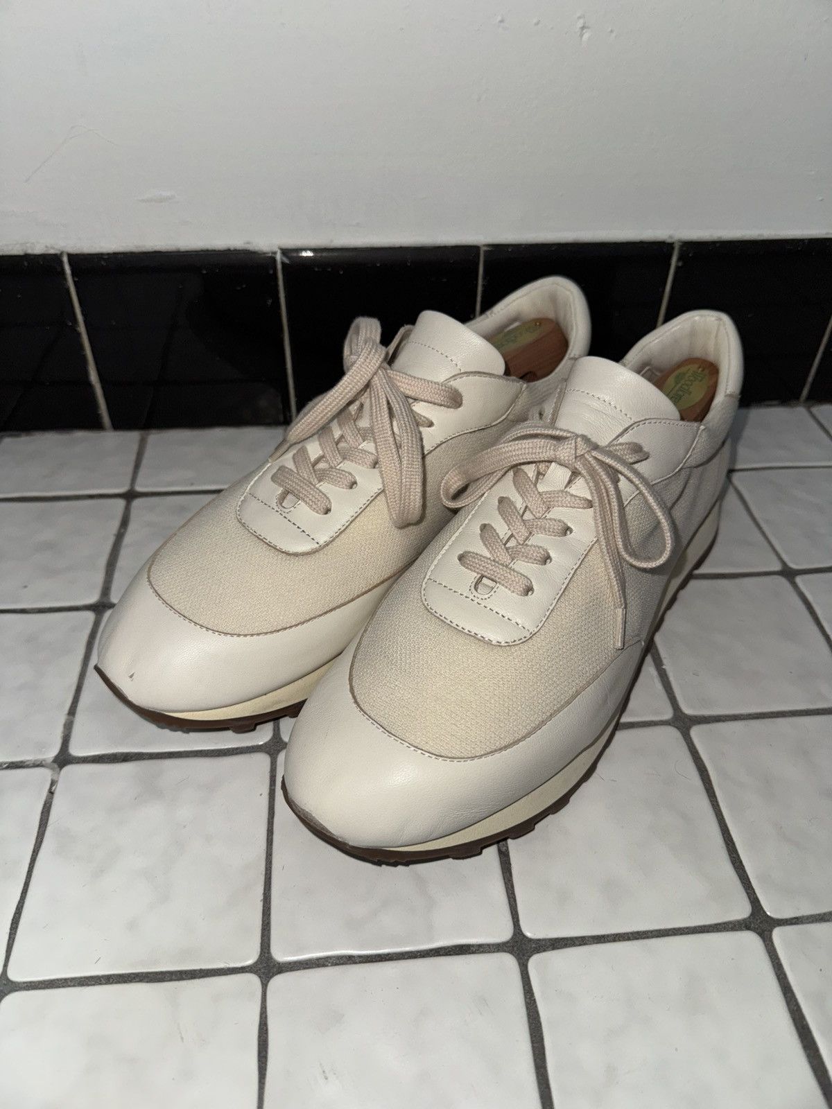 The Row White / cream Owen Runner sneaker size 42 Size US 9 / EU 42 - 1 Thumbnail