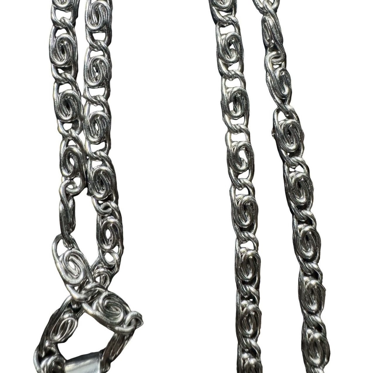 Jean Paul Gaultier Pierced Cross Spiral-Link Necklace Size ONE SIZE - 4 Thumbnail