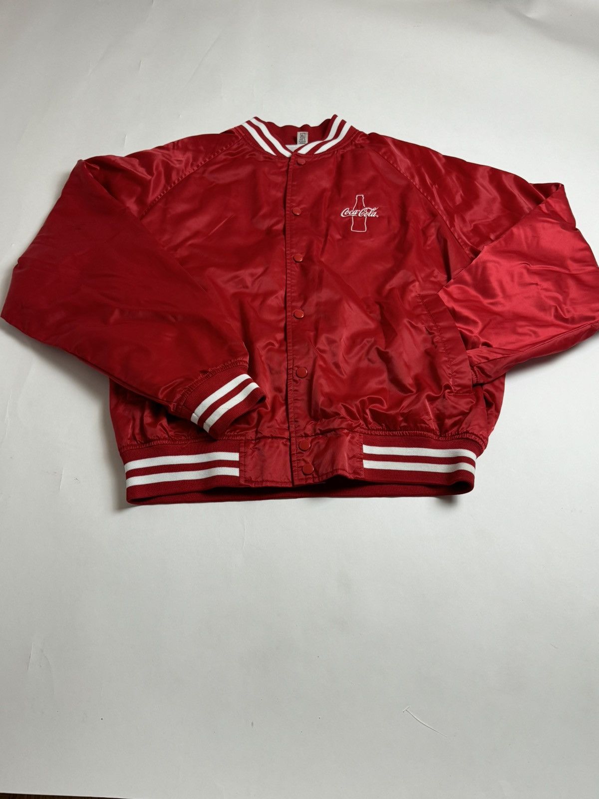 Coca Cola × Vintage Red Coca Cola Varsity Jacket Size US XL / EU 56 / 4 - 1 Thumbnail