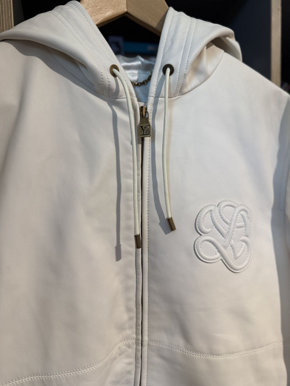 Louis Vuitton Louis Vuitton Script Leather Hooded Jacket Size US L / EU 52-54 / 3 - 2 Thumbnail