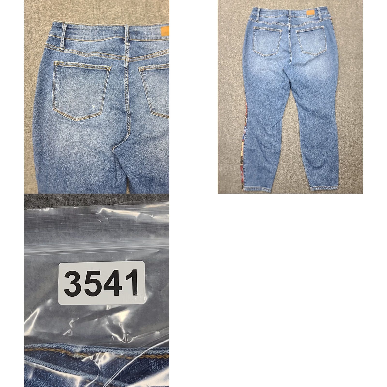Vintage Judy Blue Jeans 16W Womens Relaxed Fit Aztec Southwestern Print Trim High Rise Jeans Size 38" / US 16 / IT 52 - 9 Thumbnail