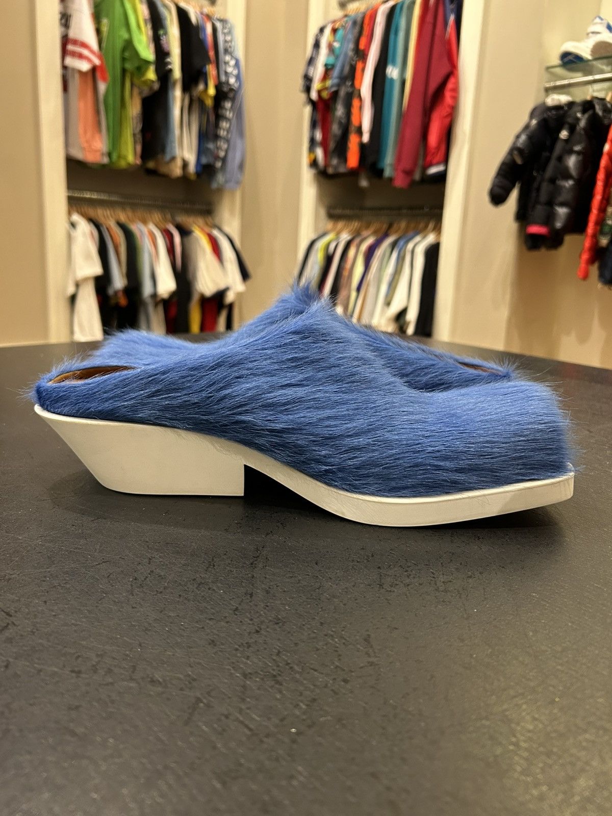 Marni Marni Mohair Slip On Loafer - Blue Size US 12 / EU 45 - 5 Thumbnail