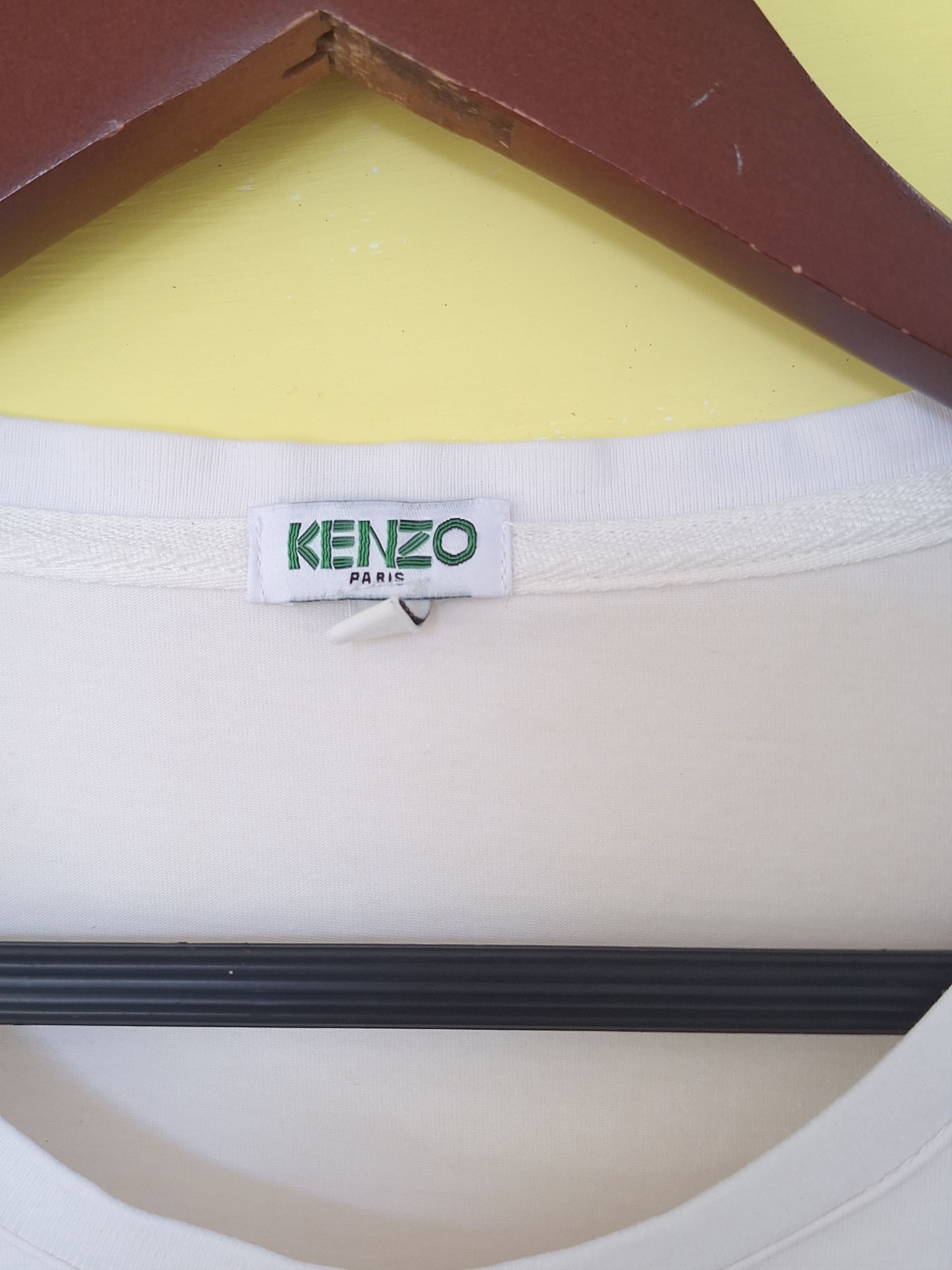 Japanese Brand × Kenzo Kenzo Paris Embroidered Logo Tees t shirt Size US L / EU 52-54 / 3 - 4 Thumbnail
