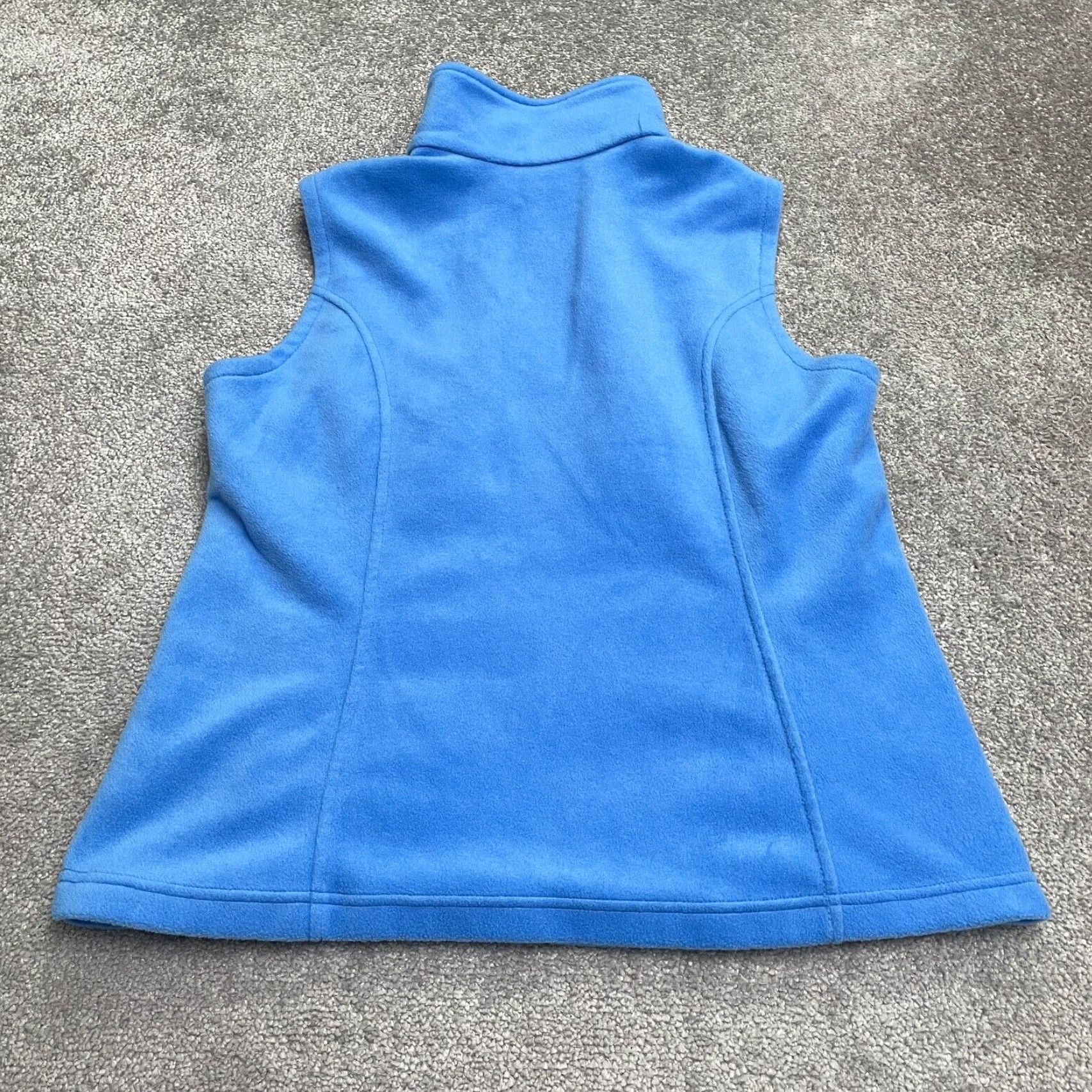 Vintage Columbia Vest Womens Large Benton Springs Blue Full Zip Pockets Fleece Vest Outdoor Jacket Bodywarmer Regular Care: Machine Washable Size L / US 10 / IT 46 - 2 Thumbnail