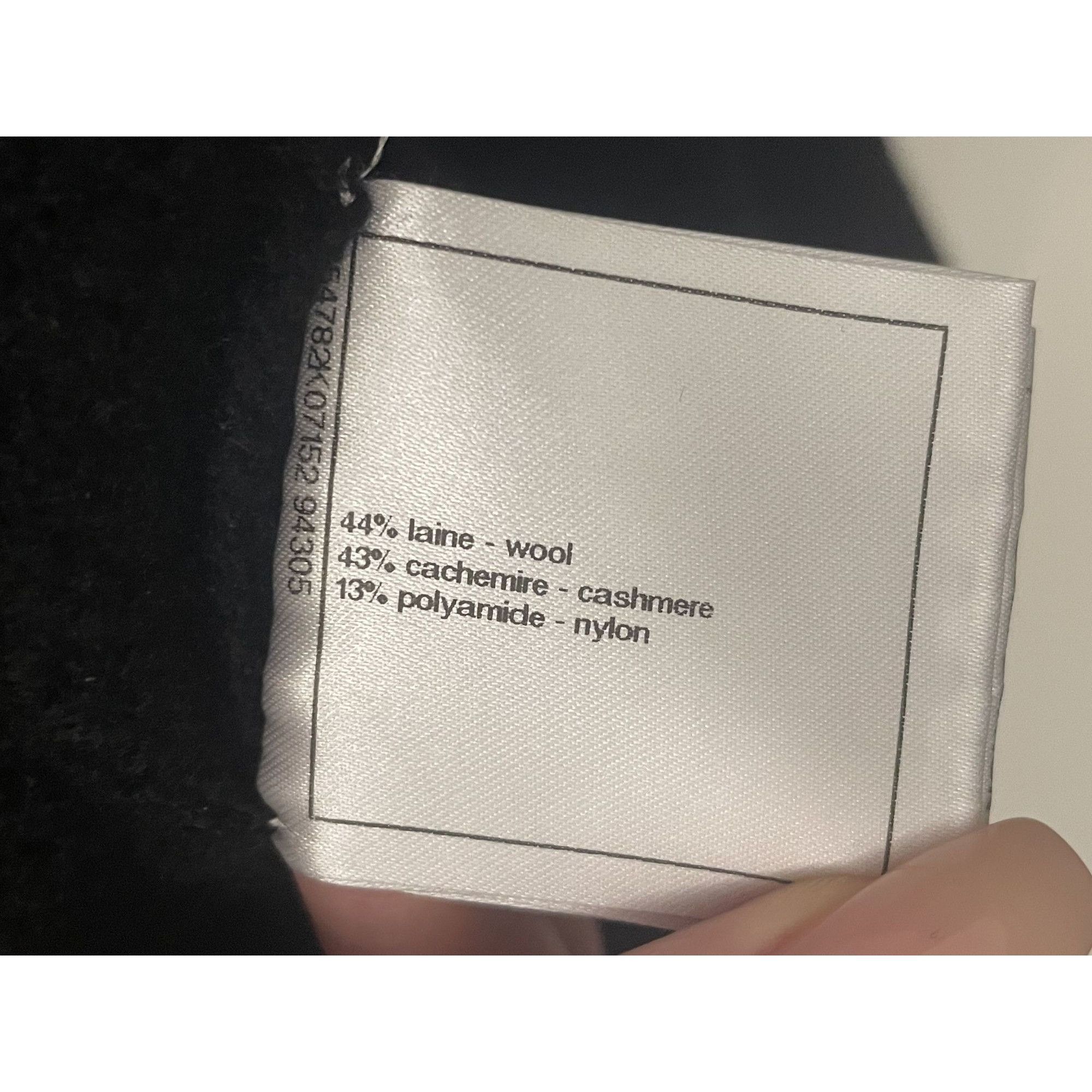 Chanel Chanel Black Wool Sweater With Silver Button Details On Shou Size XS / US 0-2 / IT 36-38 - 9 Thumbnail