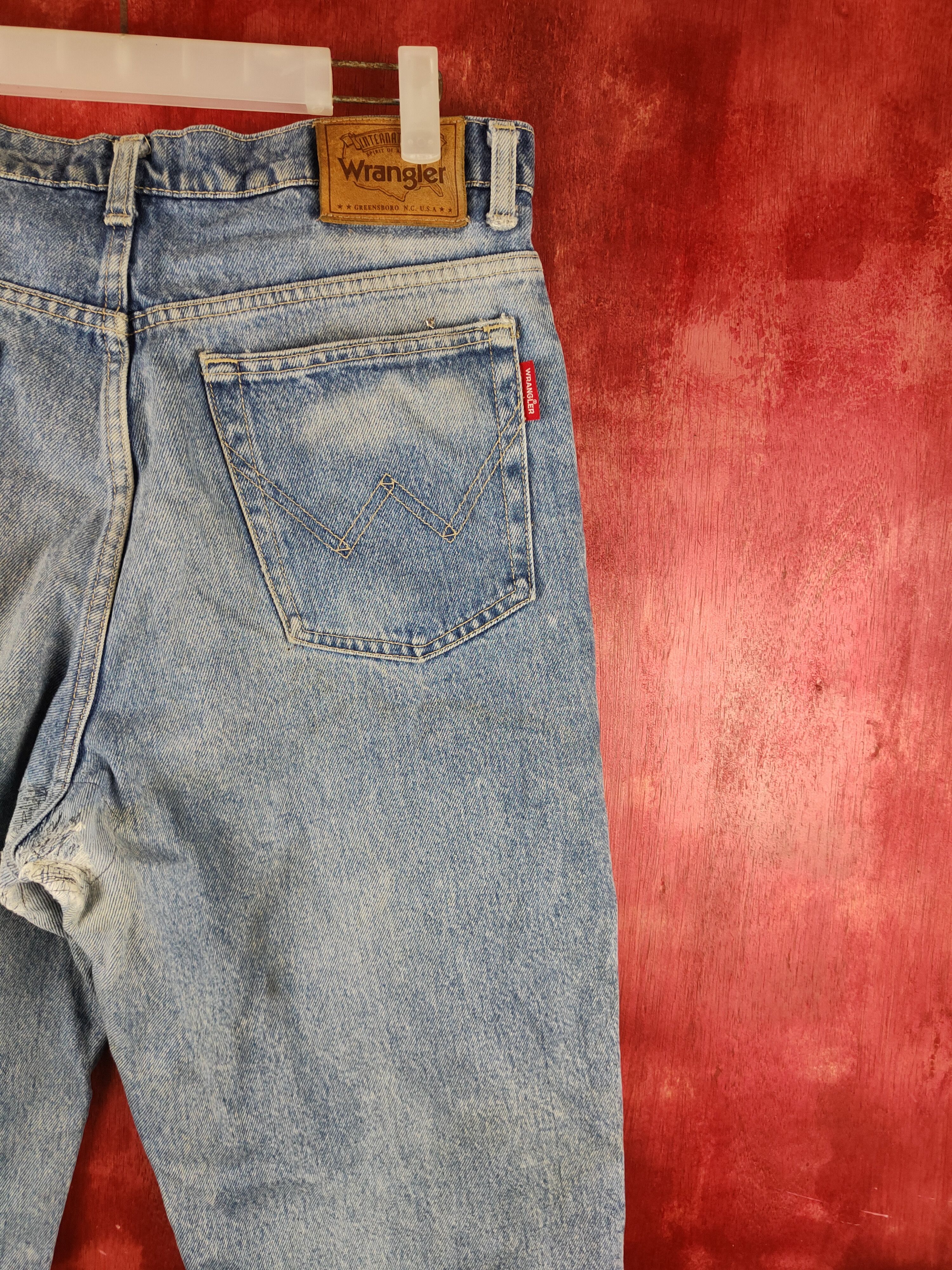 Japanese Brand VINTAGE wrangler Rusty Faded Blue Denim Jeans Pants N#S38 Size US 32 / EU 48 - 11 Thumbnail