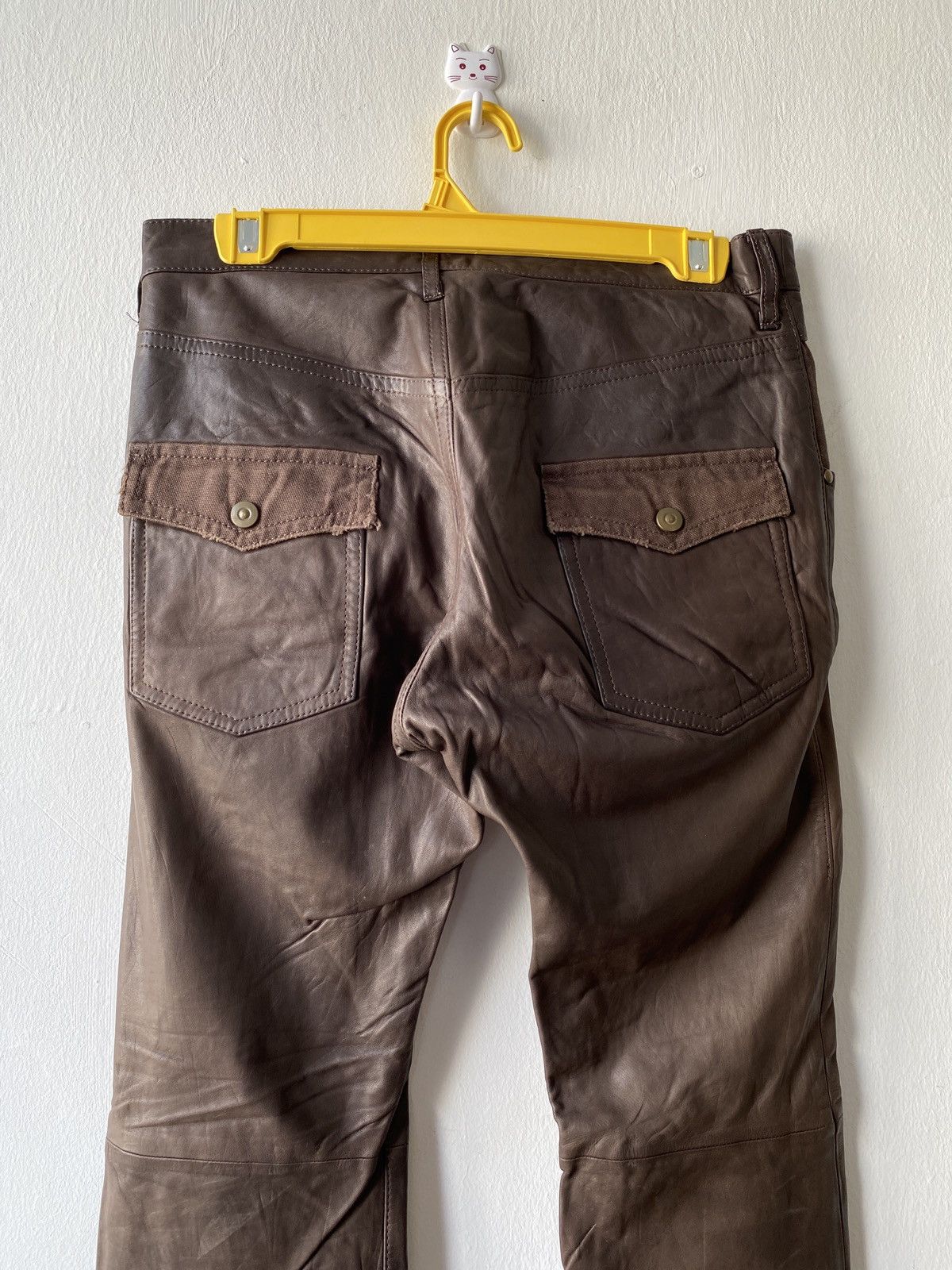 ABAHOUSE Japanese Brand Abahouse Flare Leather Pant Size US 29 - 9 Thumbnail