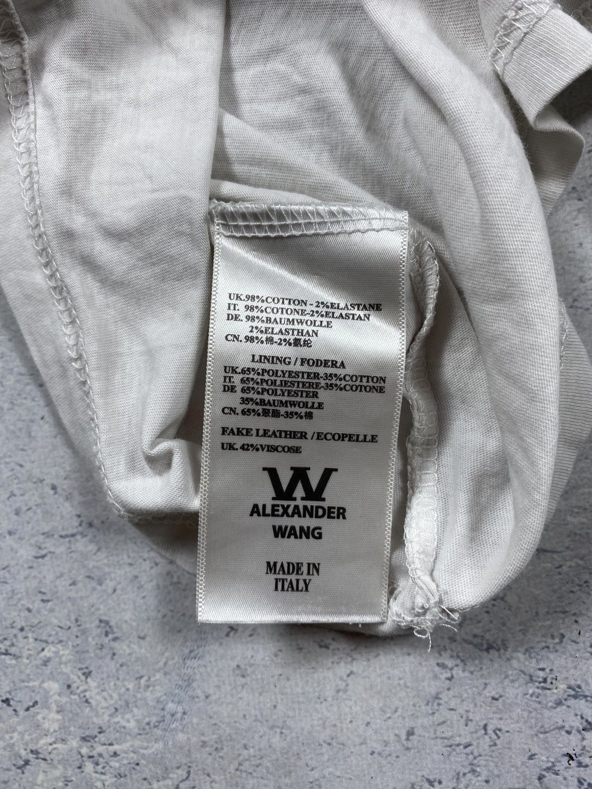 Alexander Wang Alexander Wang White T-Shirt With Big Logo Size Medium Size US M / EU 48-50 / 2 - 10 Thumbnail
