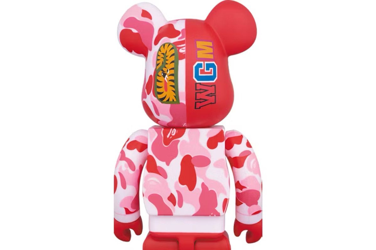 Bape Bearbrick x BAPE Camo Shark 400% Pink Size ONE SIZE - 2 Thumbnail