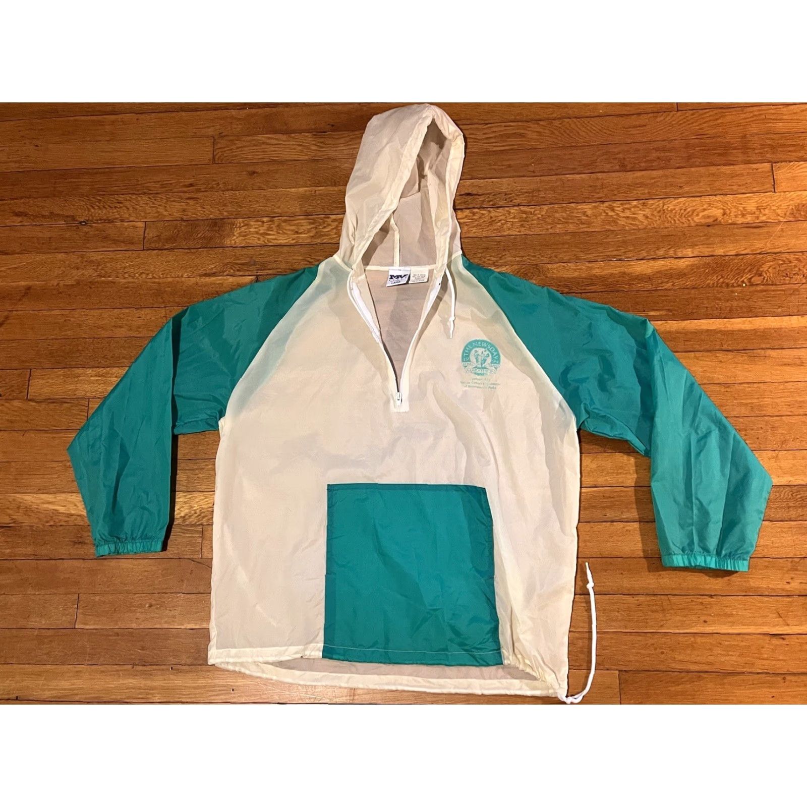 Altea VINTAGE MV Sport Newsday Long Island Marathon 1994 Jacket Windbreaker Men’s Large White Teal 90s Size US L / EU 52-54 / 3 - 6 Thumbnail