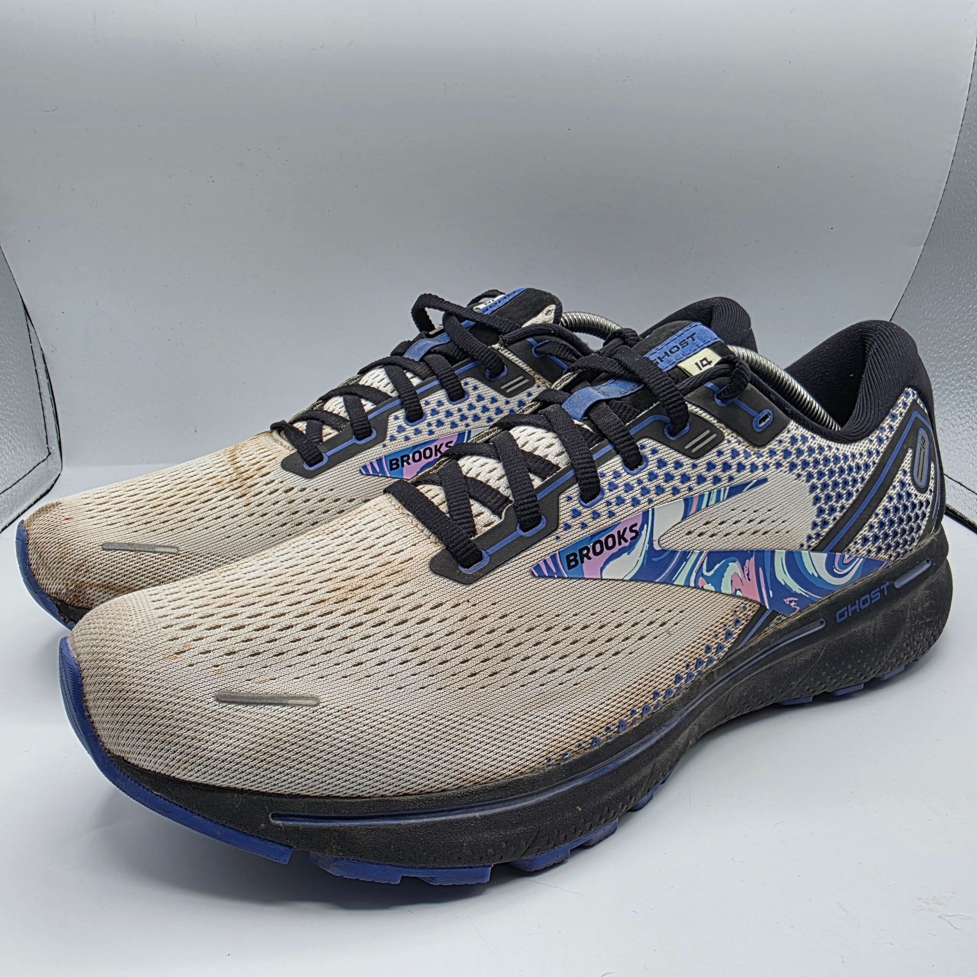 Brooks Brooks Ghost 14 Empower Her Mens Size 13 White Black Athleti Size US 13 / EU 46 - 4 Thumbnail