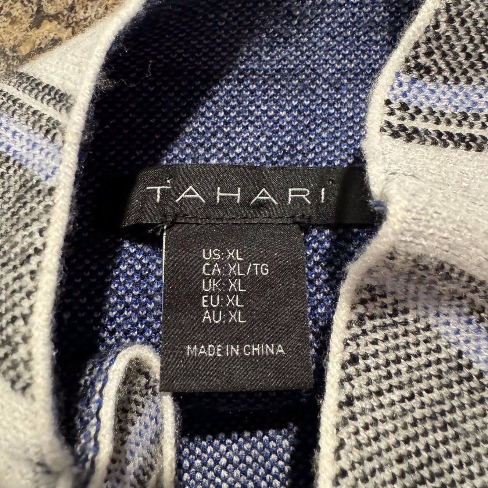 Elie Tahari Tahari Sweater Plaid Mock Neck XL Quiet Luxury Minimalist Size XL / US 12-14 / IT 48-50 - 4 Thumbnail