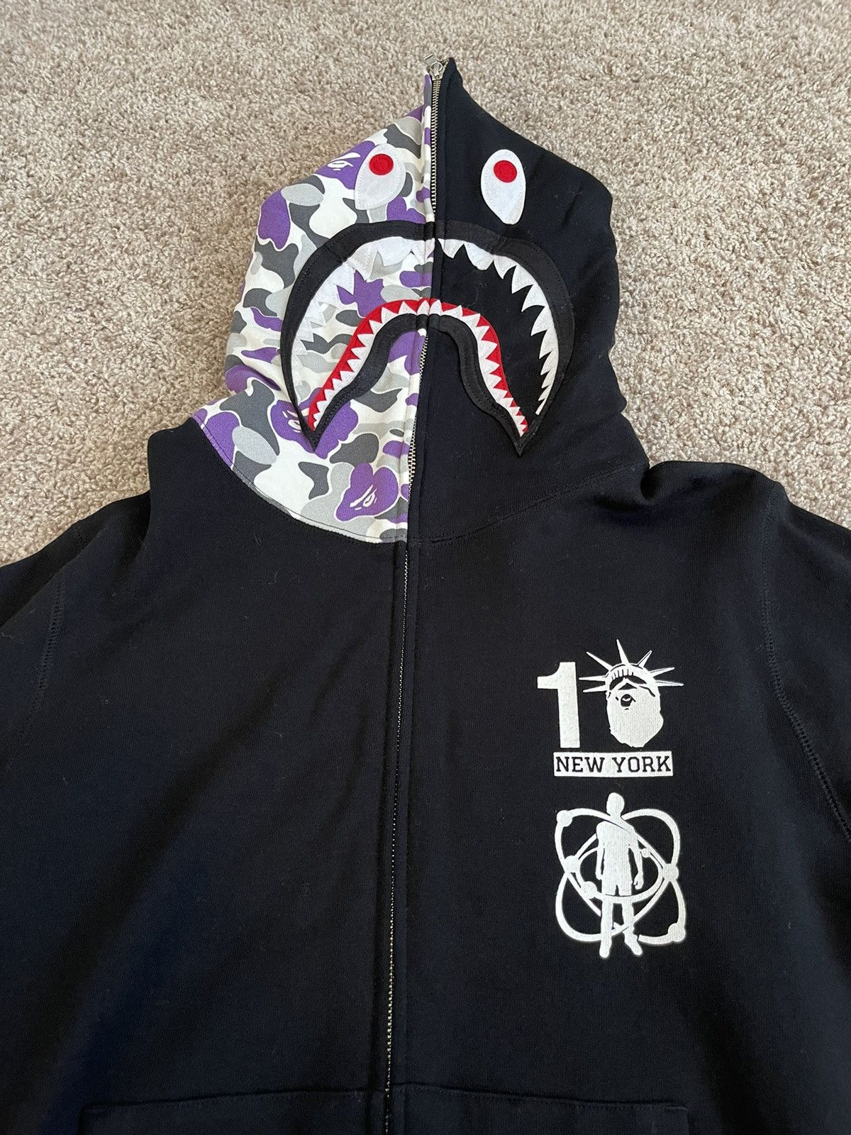 Bape Kid Cudi Shark Hoodie | Grailed