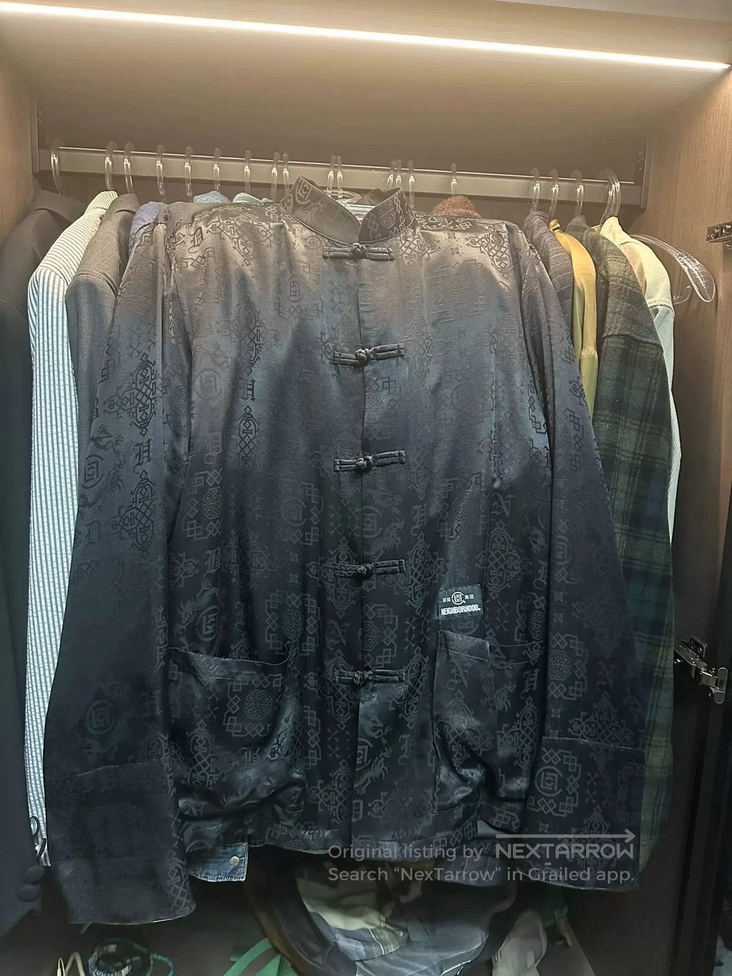 CLOT CLOT x Neighborhood Black Silk Jacket. Size US L / EU 52-54 / 3 - 1 Thumbnail