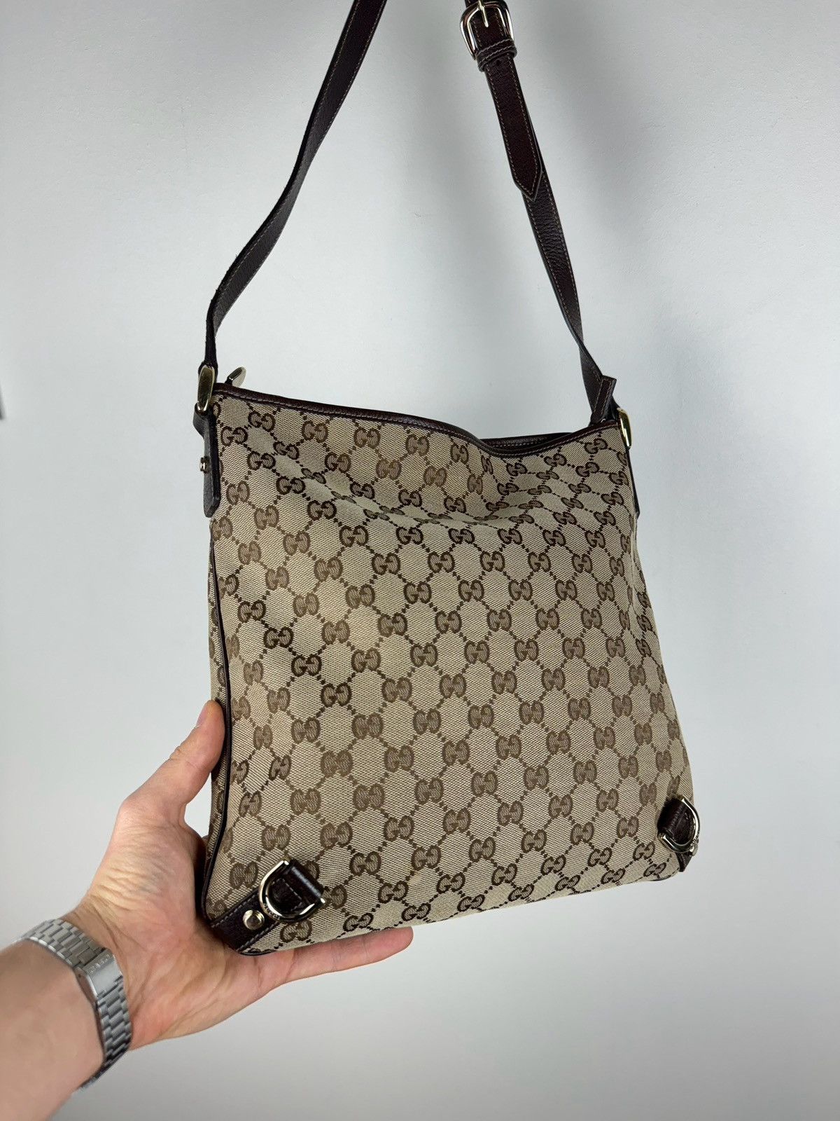 Gucci Luxury shoulder messenger bag Gucci Abbey GG original item Size ONE SIZE - 7 Thumbnail