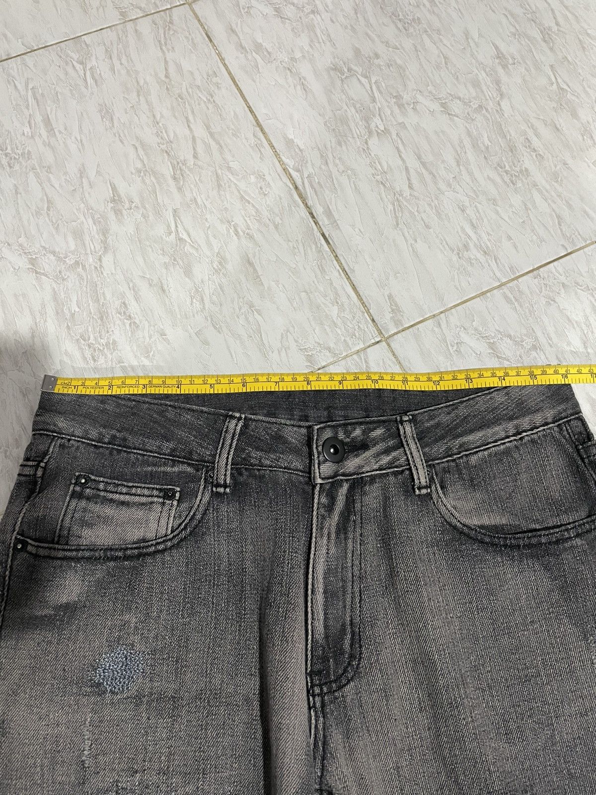 Japanese Brand Vintage Y2K Thrashed LGB Style Flare Denim Pants Size US 32 / EU 48 - 10 Thumbnail