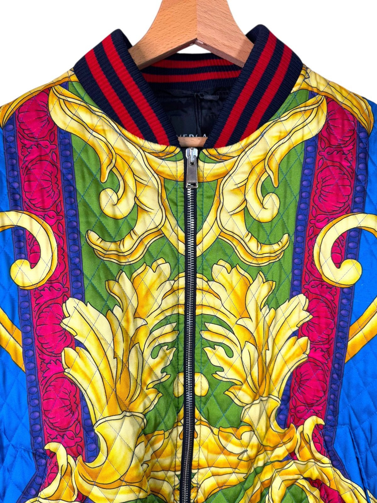 Versace Versace Baroque Puffer Bomber Jacket Multicolor - 48 Size US M / EU 48-50 / 2 - 2 Thumbnail