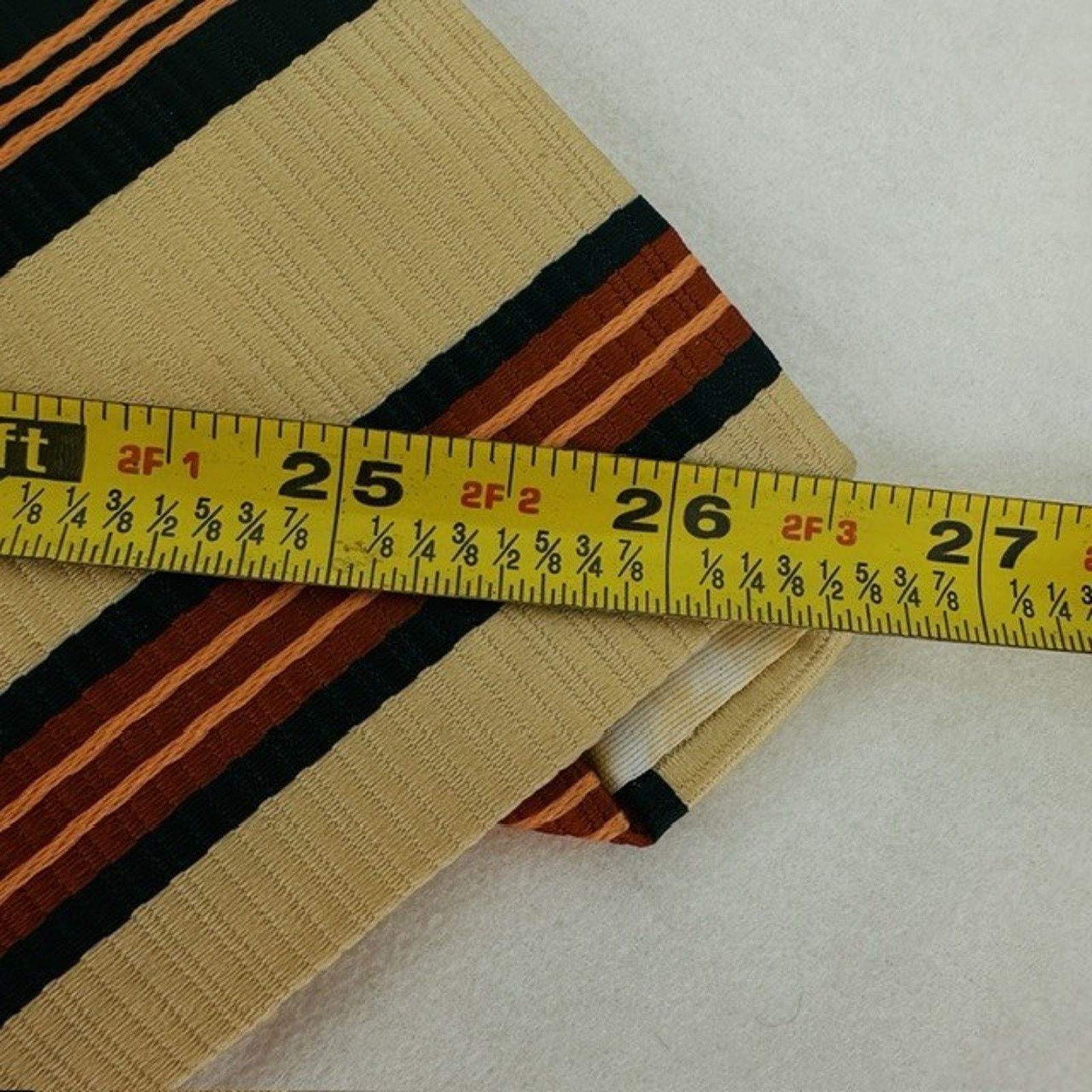 Other Johnny Carson Necktie Yellow w/Stripes 55" Grandpacore VTG Size ONE SIZE - 12 Thumbnail