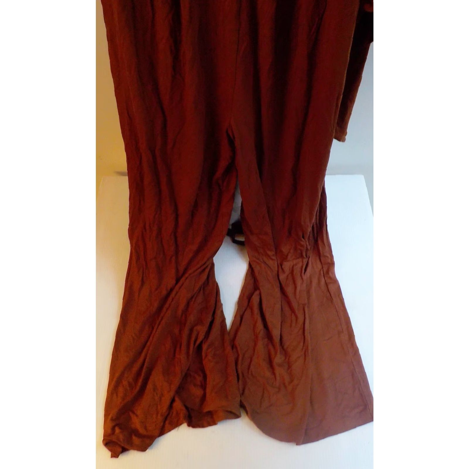 Vintage PEA IN THE POD Maternity Jumpsuit Long Sleeved Belted Knit Burnt Orange XS? MED-N Size M / US 6-8 / IT 42-44 - 3 Thumbnail