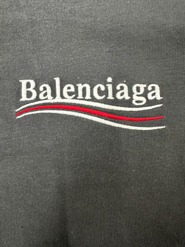 Balenciaga Balenciaga SS22 Solid Letter Embroidered Crew Neck Short Sl Size US XS / EU 42 / 0 - 3 Thumbnail