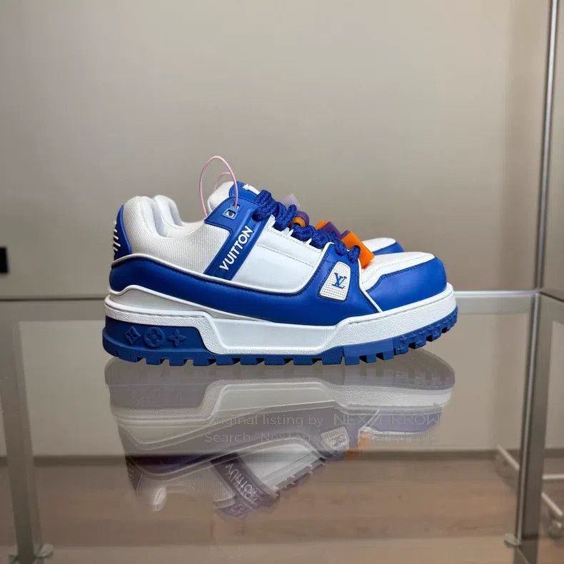 Louis Vuitton Louis Vuitton TRAINER Fat Ding White Blue shoes Size US 8 / EU 41 - 2 Thumbnail