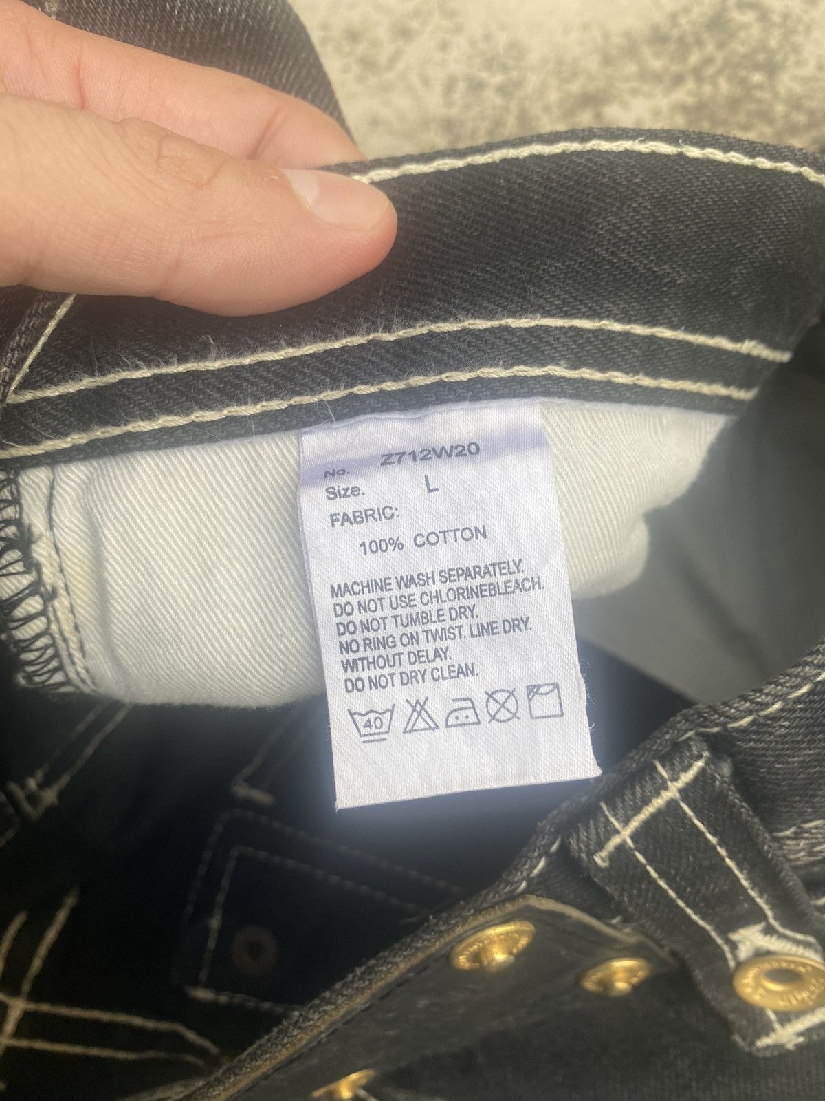 Japanese Brand Japanese Brand Semantic Design Clawmark Straightcut Denim Size US 32 / EU 48 - 24 Thumbnail