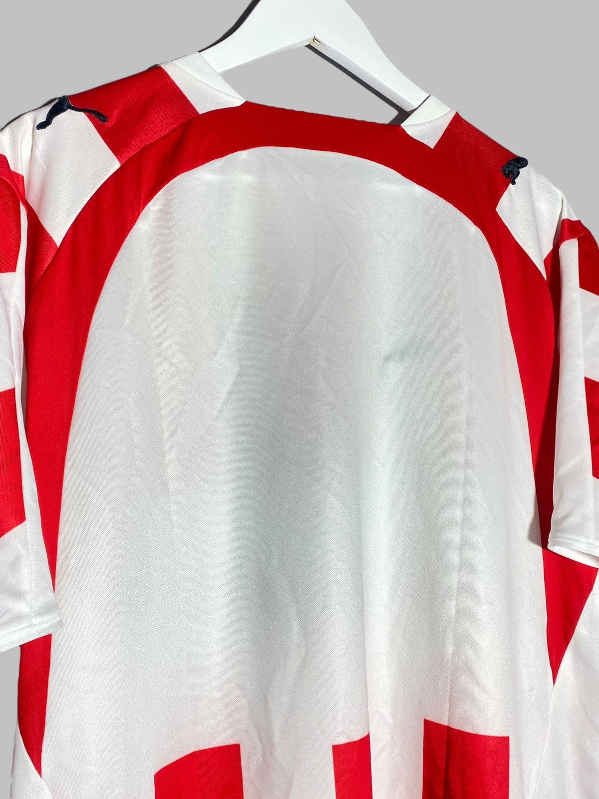 Puma Olympiacos 2010s Puma Home Jersey Red & White Greek Shirt Size US XL / EU 56 / 4 - 12 Thumbnail