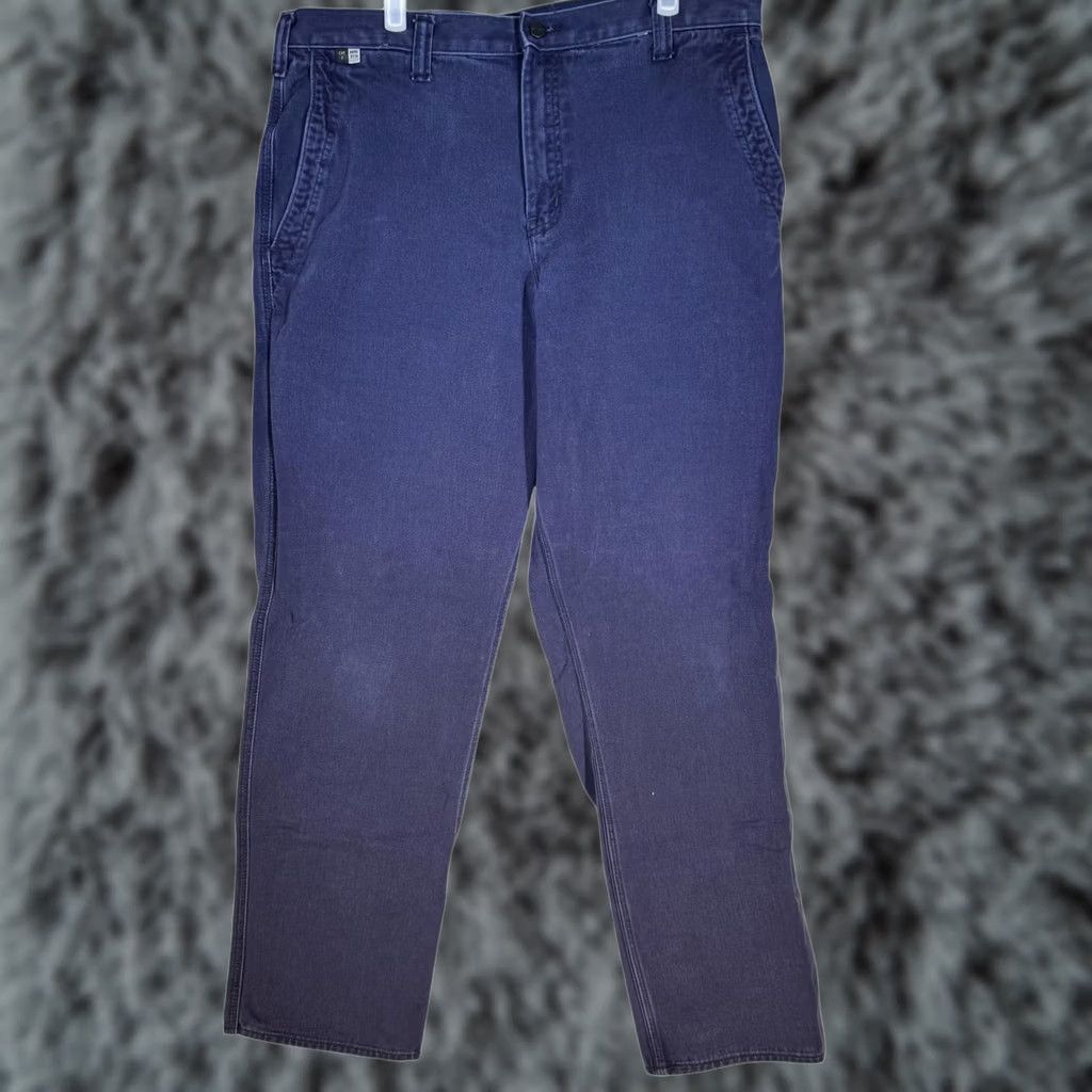 Carhartt Carhartt FR Work Pants Mens 36x34 Cat2 Arc Flash NFPA70E Blue Workwear Pants 36x34 Mens Carhartt Industrial FR Work Pants Blue NFPA70E Arc-Flash CAT2 Size US 36 / EU 52 - 1 Thumbnail