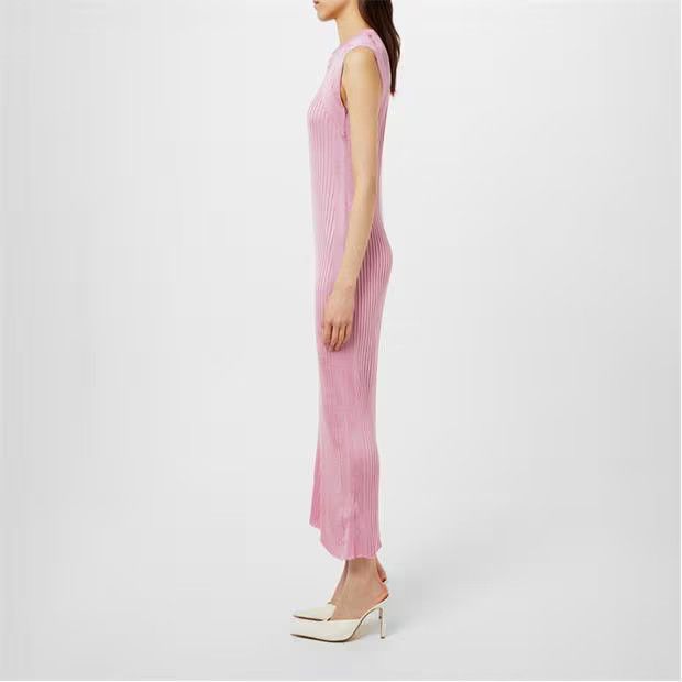 Jil Sander o1g2r1mq1024 Ribbed Maxi Dress in Purple Size XS / US 0-2 / IT 36-38 - 5 Thumbnail