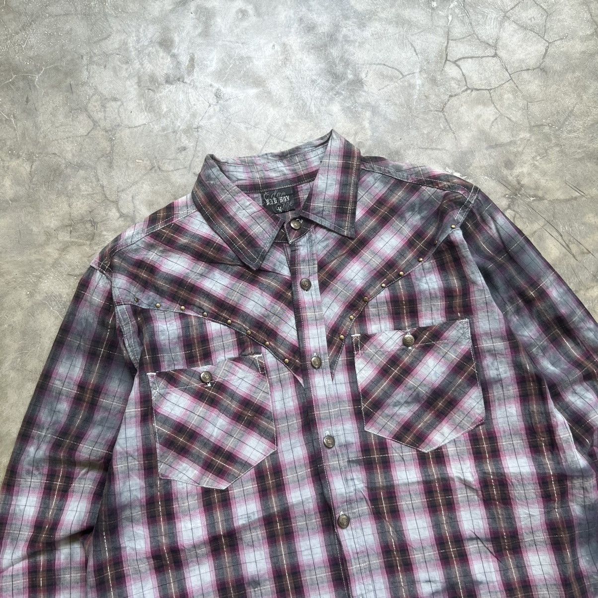 Hysteric Glamour 2000s Bad Boy Hysteric Style Studed Skull Longsleeve Shirt Size US M / EU 48-50 / 2 - 3 Thumbnail