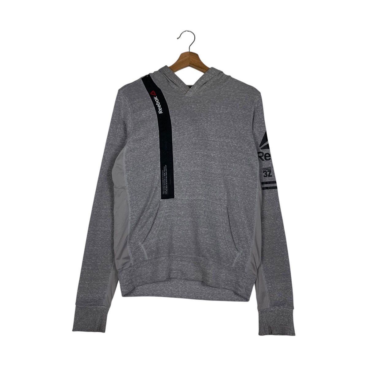Reebok REEBOK Asymmetrical Half Zip Pullover Hoodies #1522-C68 Size US S / EU 44-46 / 1 - 10 Thumbnail